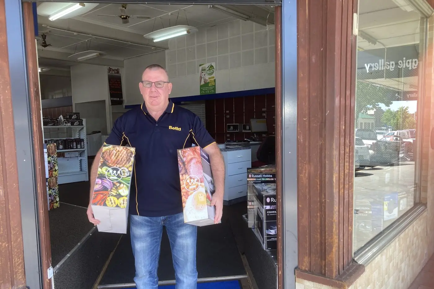 Greg Nicholls at Betta in Kendal Street is looking forward to welcoming Cowra shoppers back to the iconic Cowra shopping site.