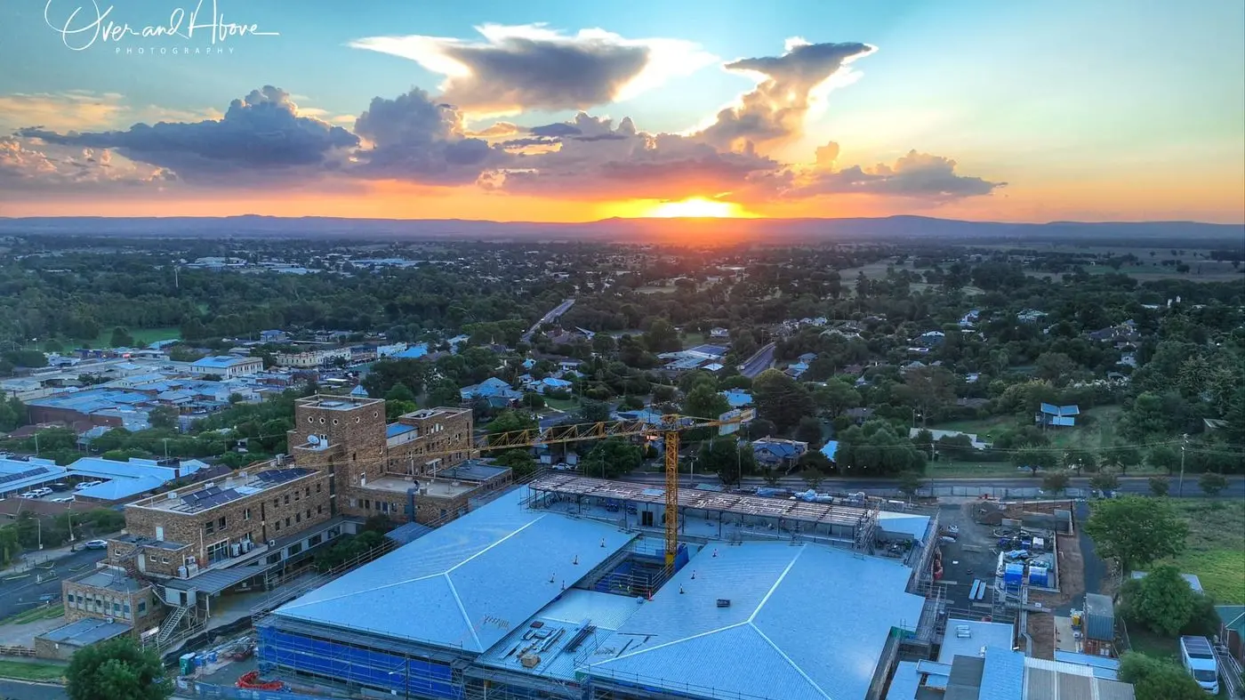 New roof puts a ceiling in hospital development