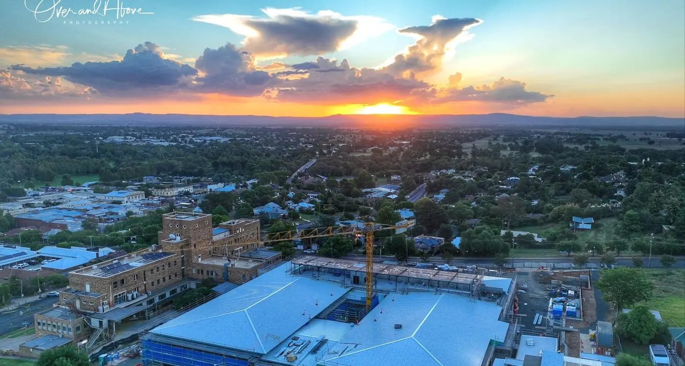 New roof puts a ceiling in hospital development