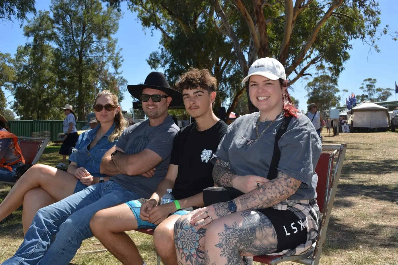 Taleah, Tayson, Luke and Rachel made a day out of the show, travelling from Young and Orange.