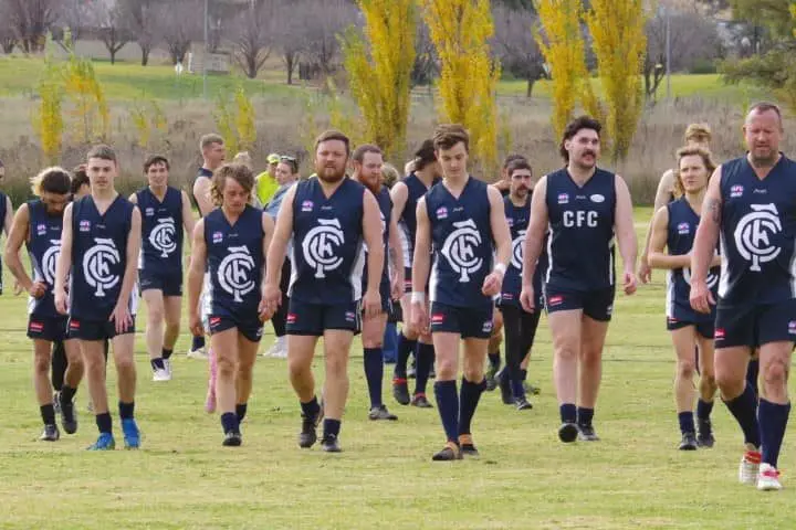 Last years Cowra Blues afl team
