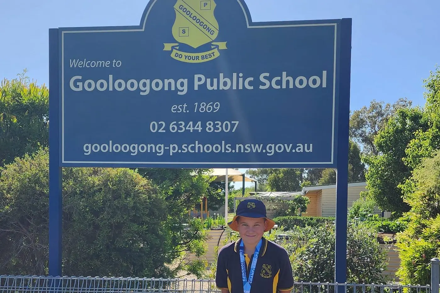 Charlie Chittick has placed ninth at the National Athletics Championships. PHOTO: Gooloogong Public School Facebook page