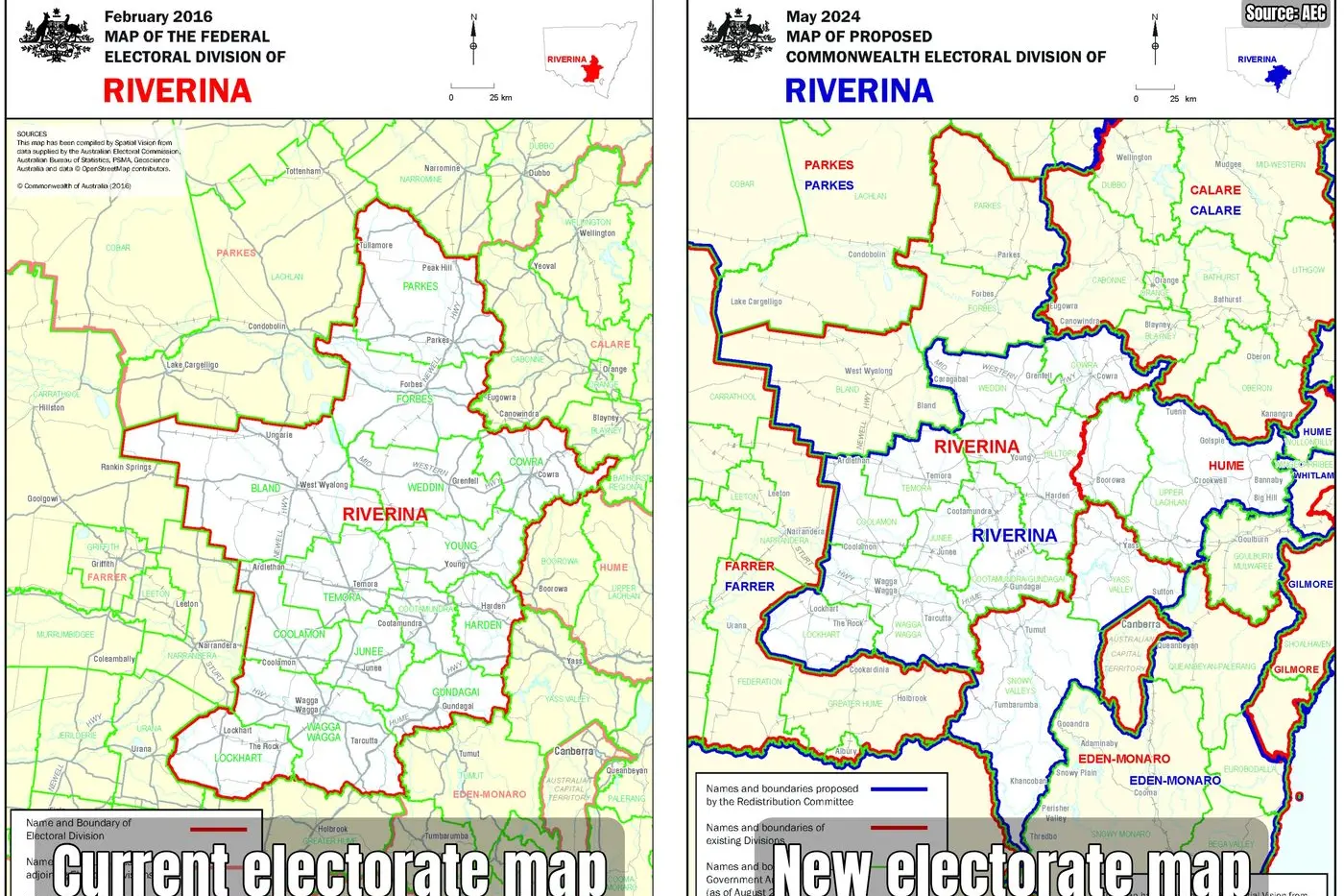 DIFFERENT ELECTORATES: Cowra and Canowindra are now in different federal electorates with Cowra staying in Riverina. 