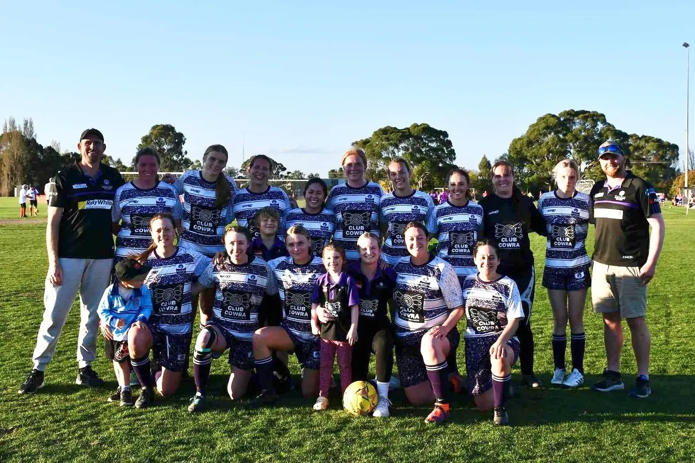 GRAND FINALISTS: The Cowra Girls Soccer team and Cowra Men\\'s Div 2 team are both in the grand final on September 21. Photo attached by Drew Willis.