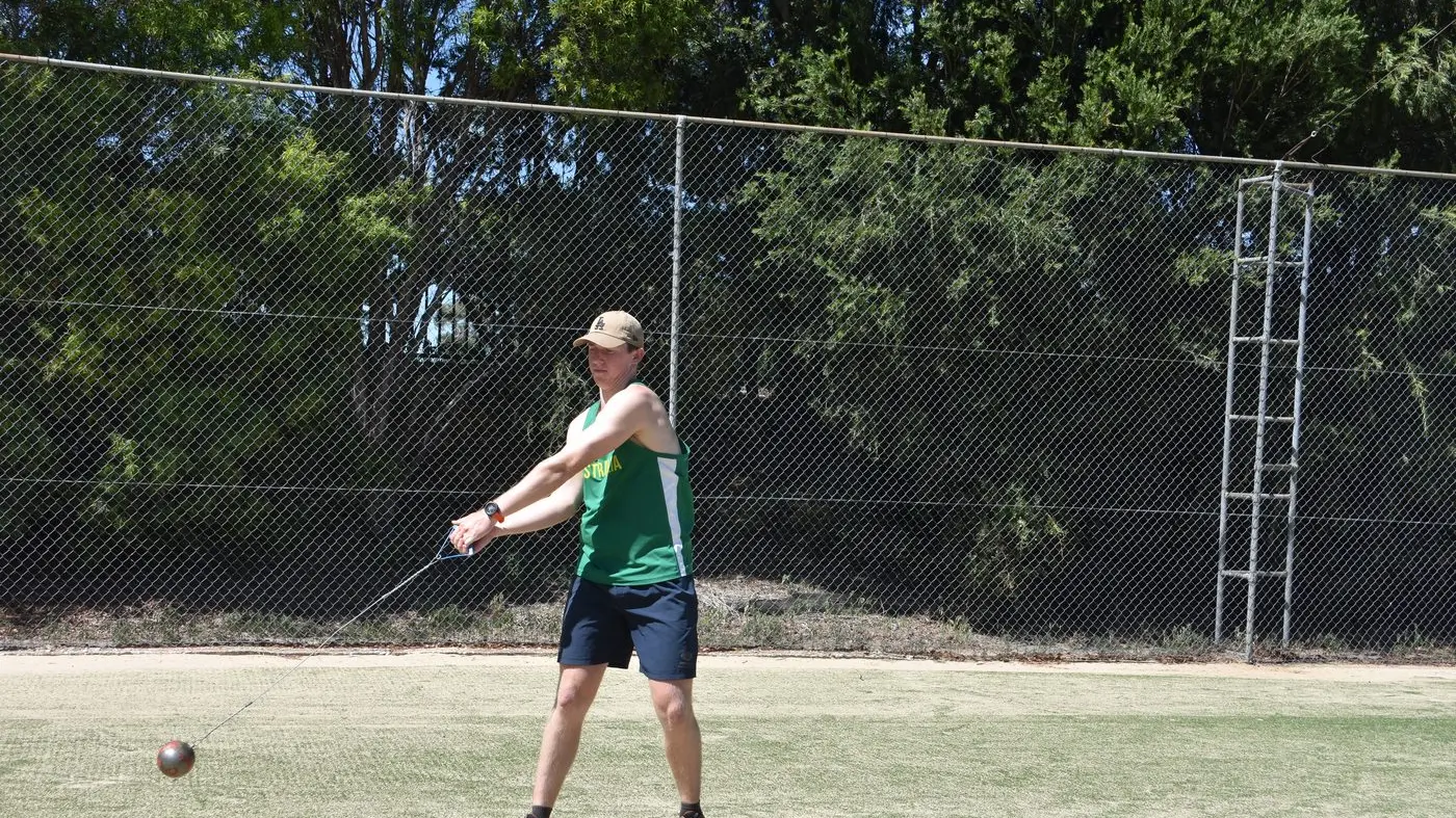 Garett's record breaking throw