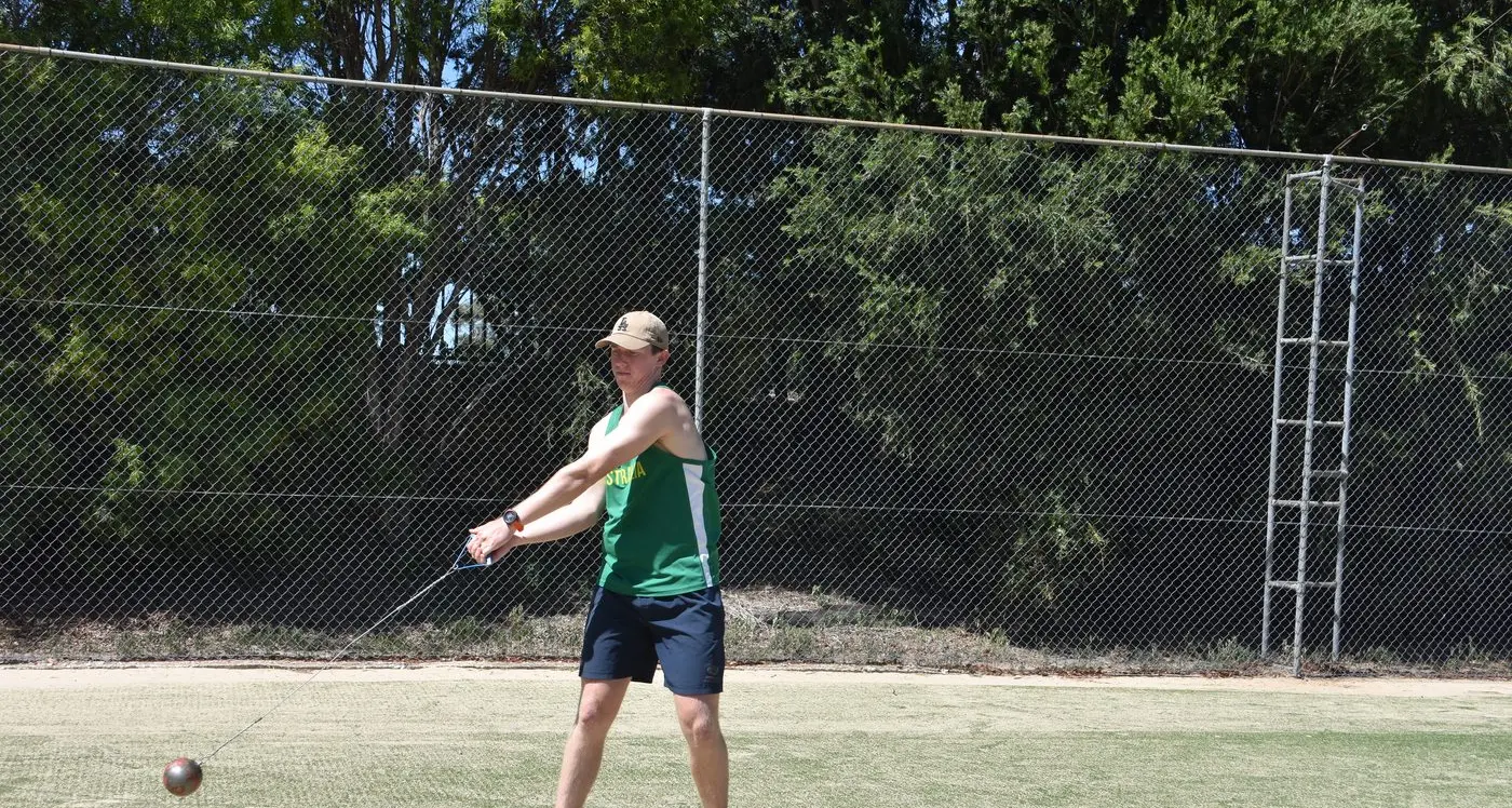 Garett's record breaking throw