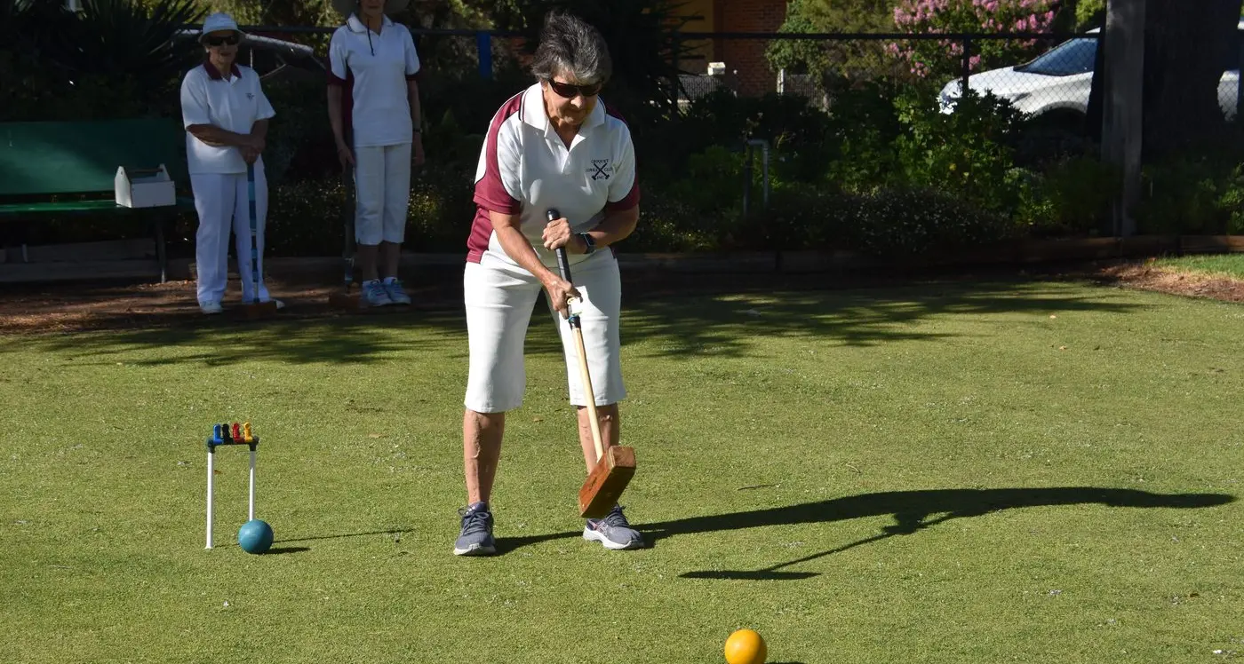 Competitive matches at Cowra Croquet club