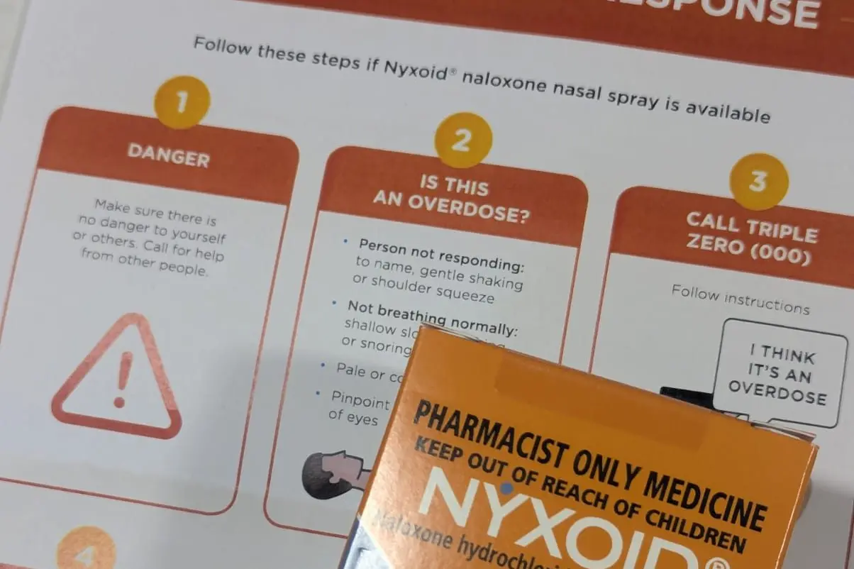 Naloxone is free to order for residents in regional NSW who contact the NUAA.