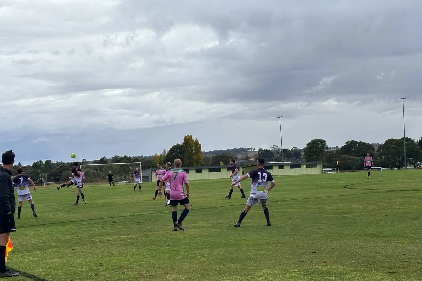 Senior men against CSU, in their dominating 5-0 win. Photo: Supplied.