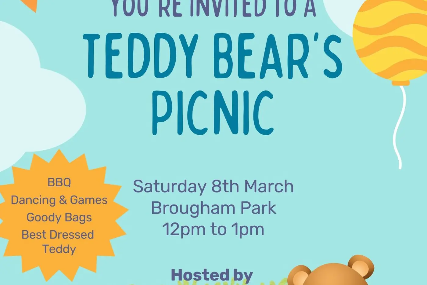 Come down and enjoy a picnic with your favourite teddy bear.
