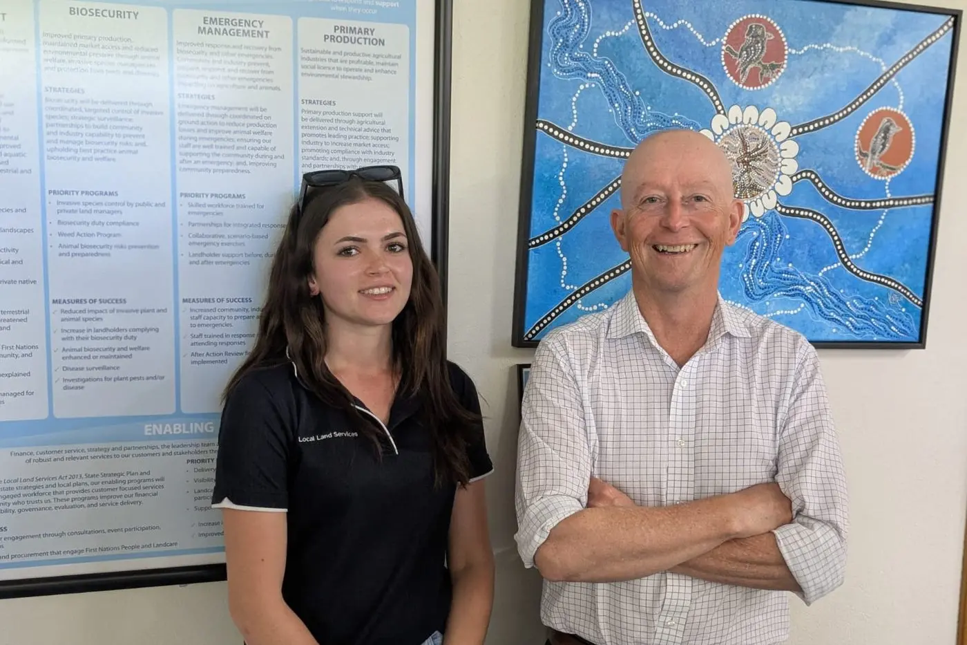 Ashleigh Britten and Sean Brindle, at Cowra LLS.