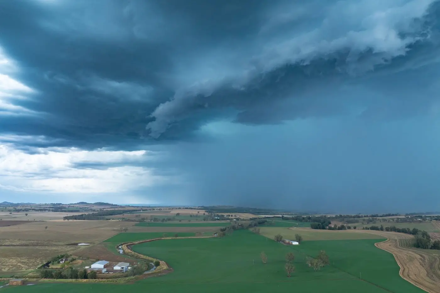 The storm front over Canowindra. Photo: Chris Watson, Farmpix.