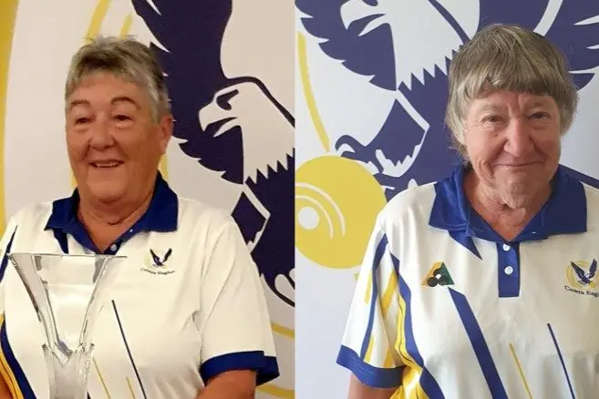 Sharen Hubber was named the Ladies Club Singles Champion with Sandra Davis runner up. Image supplied.