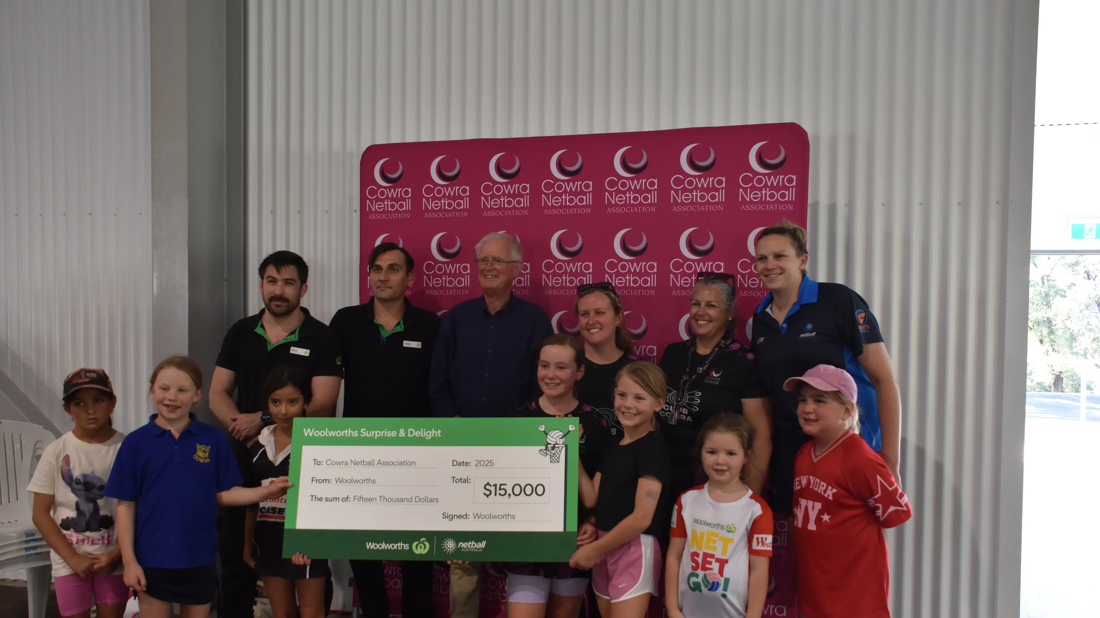 Cowra Netball Association received $15000 donation