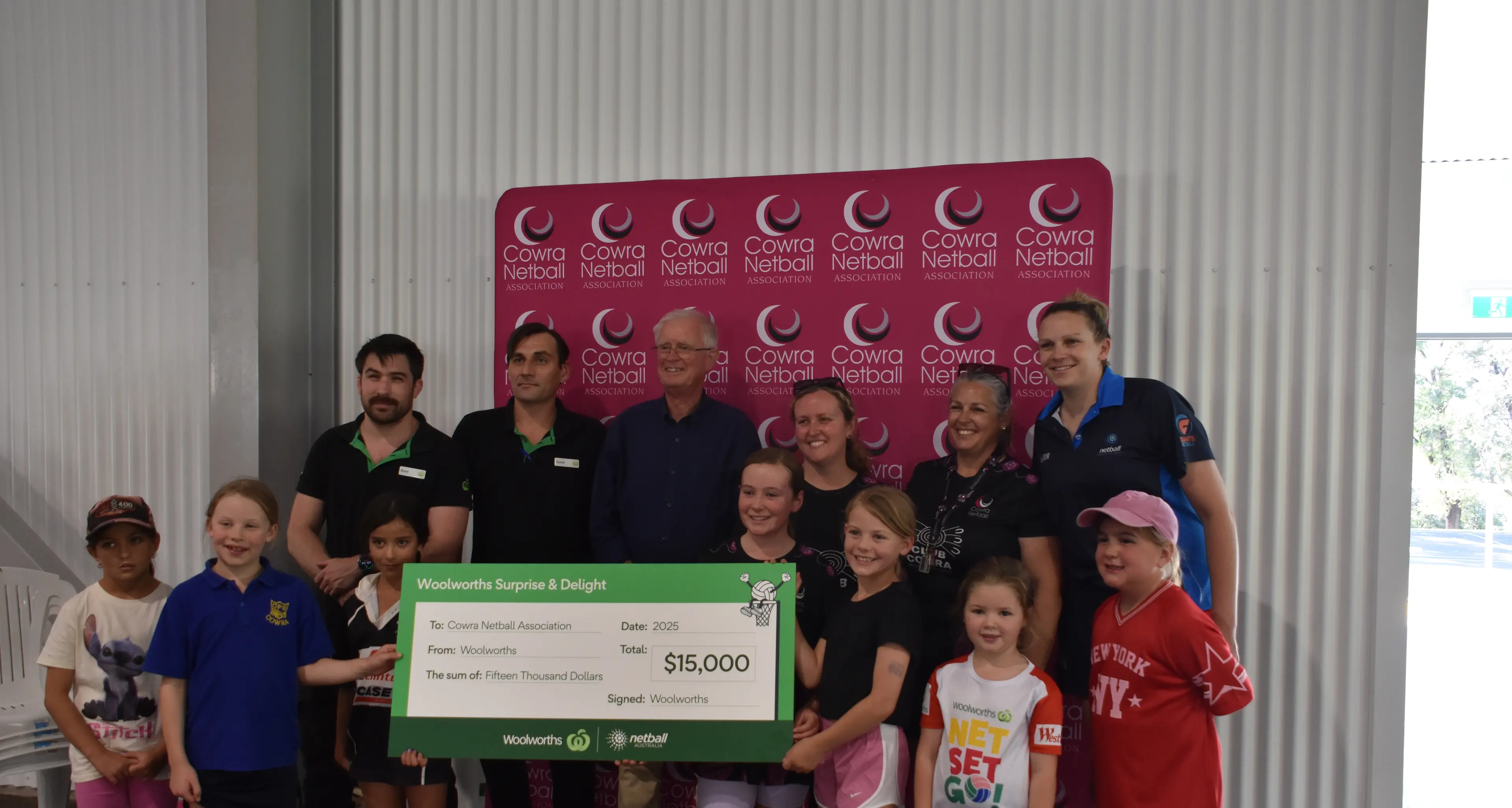 Cowra Netball Association received $15000 donation