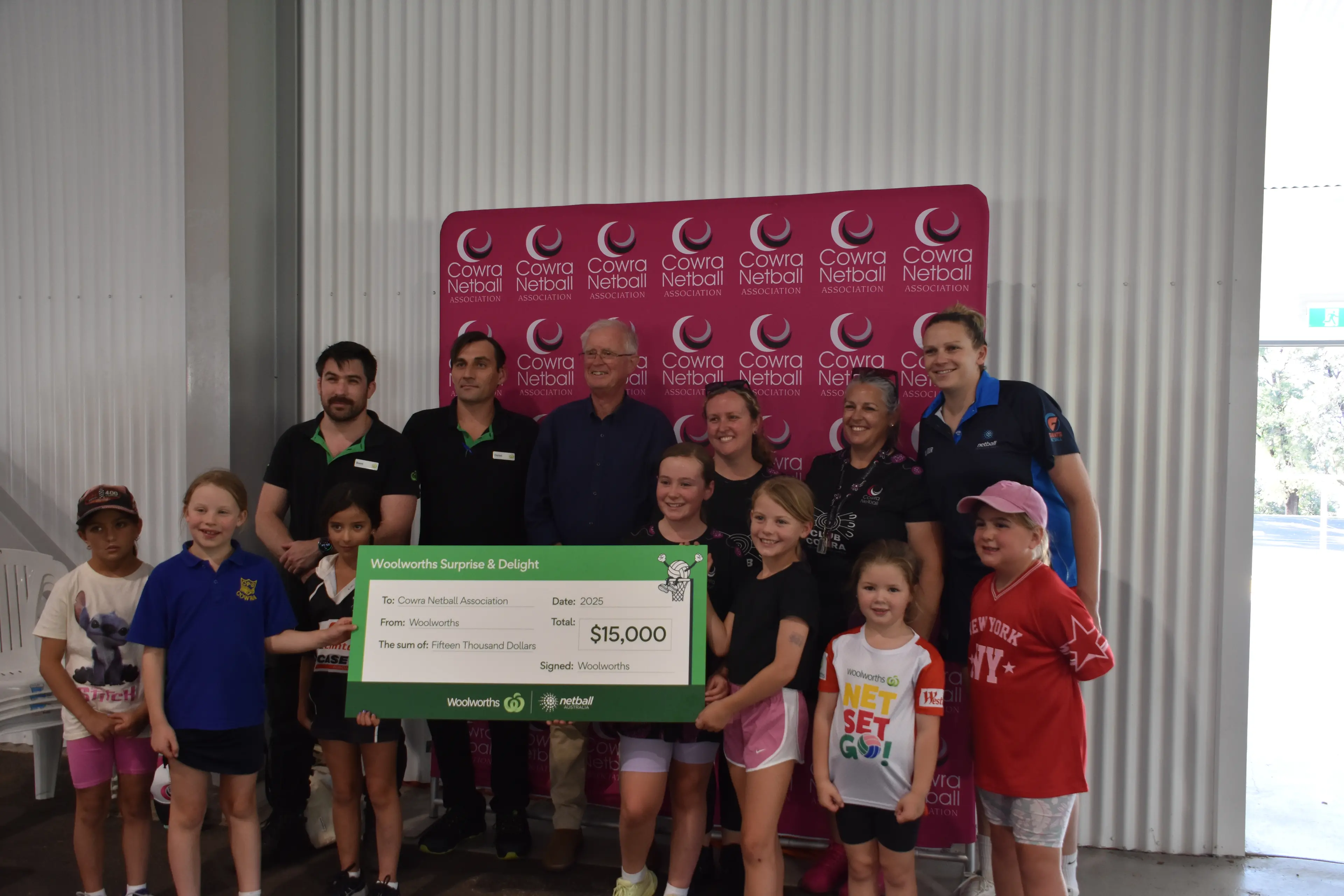 <p>Cowra Netball Association recieved $15,000 in a surprise donation.</p>\\n
