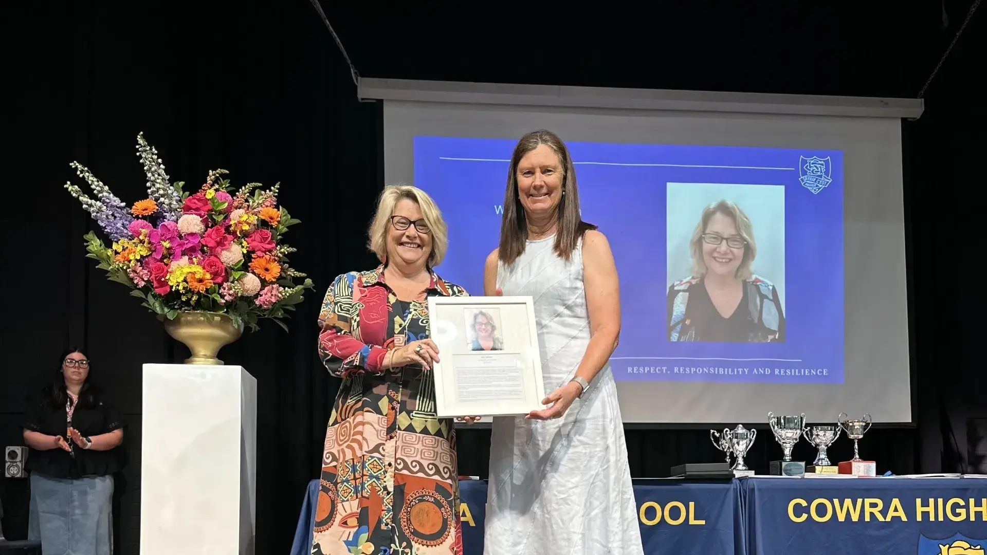 Sally Bryant honoured at Cowra High School