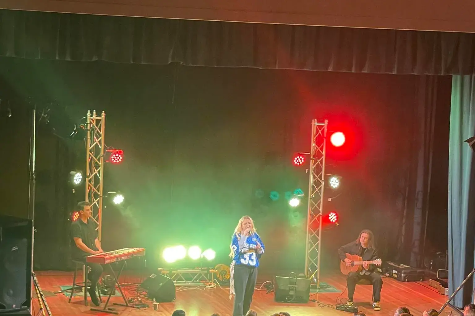 <p>Tones and I last year at Young. PHOTO: Young Services Club</p>\\n