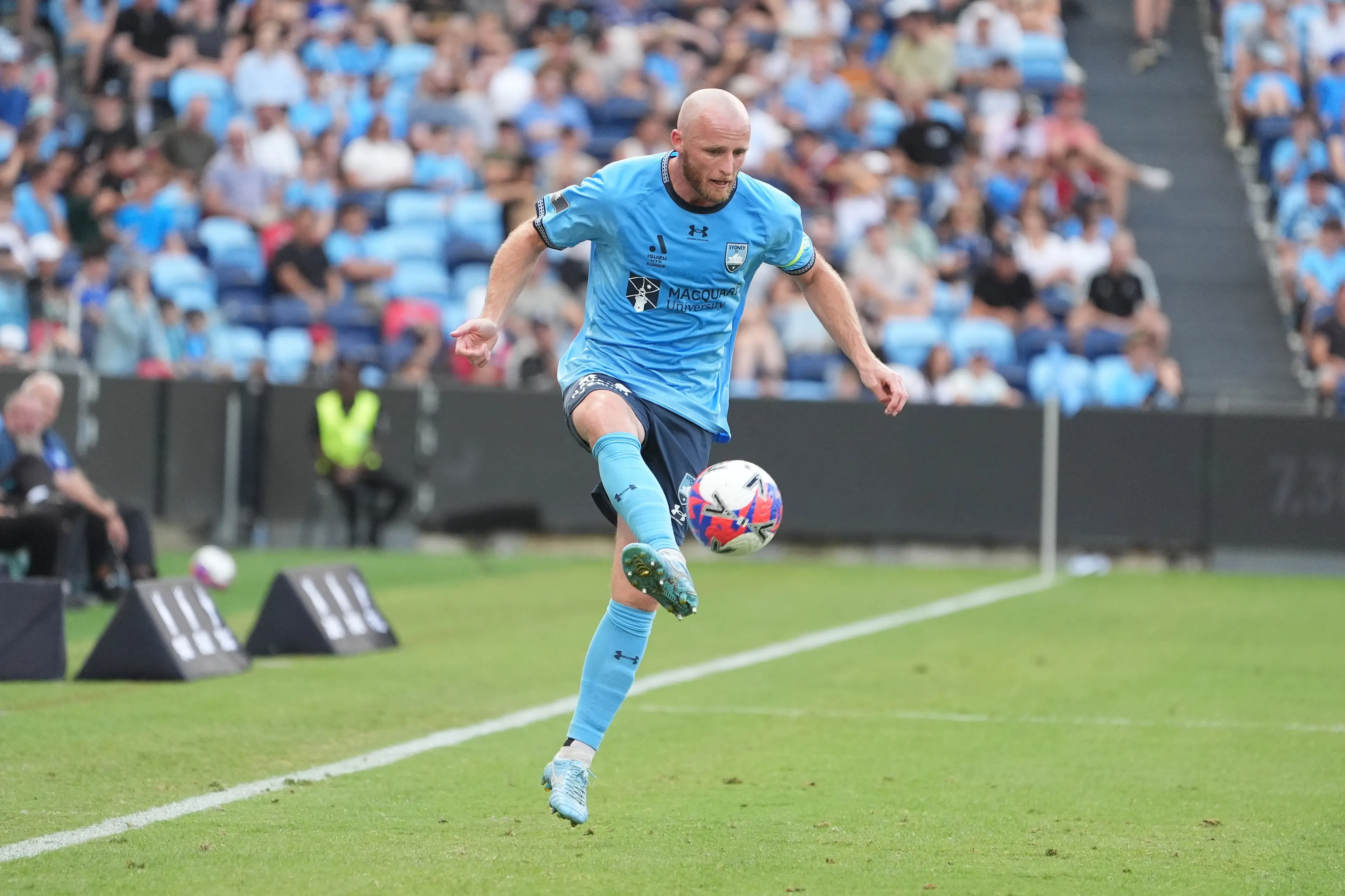 <p>Rhyan Grant in action for Sydney FC. PHOTO: Jaime Castaneda</p>\\n