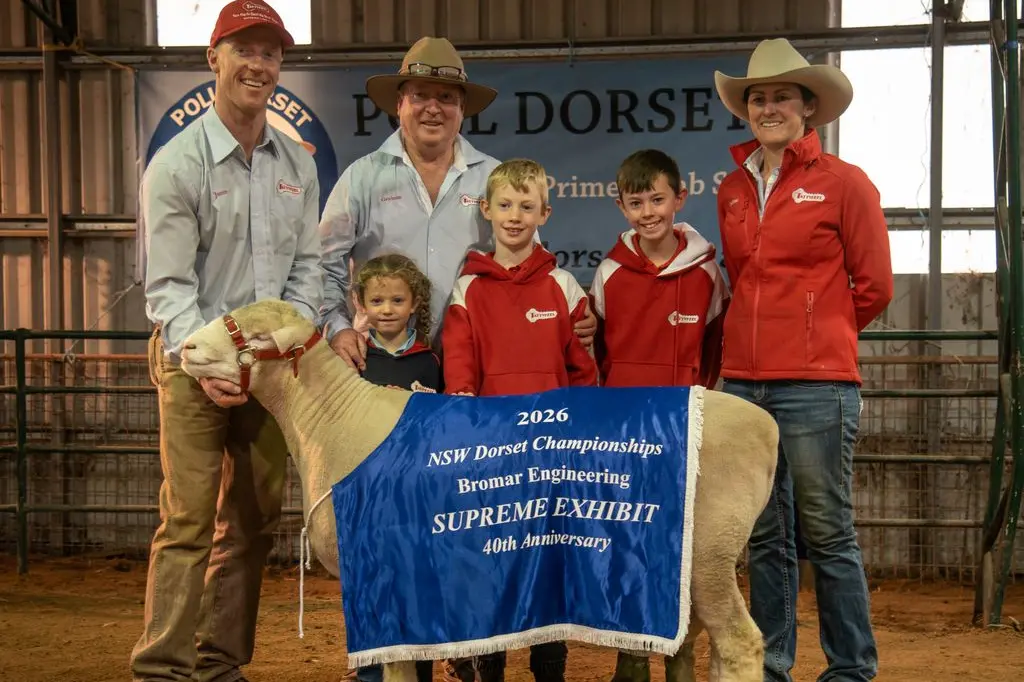 <p>the Gilmore Family with Supreme Exhibit - L to R James, Graham, Della, Wesley, Hudson & Rachael.\\u00A0</p>\\n