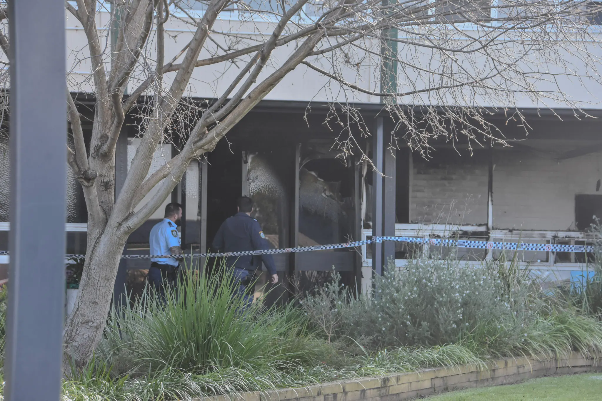 Alleged arson filmed on camera