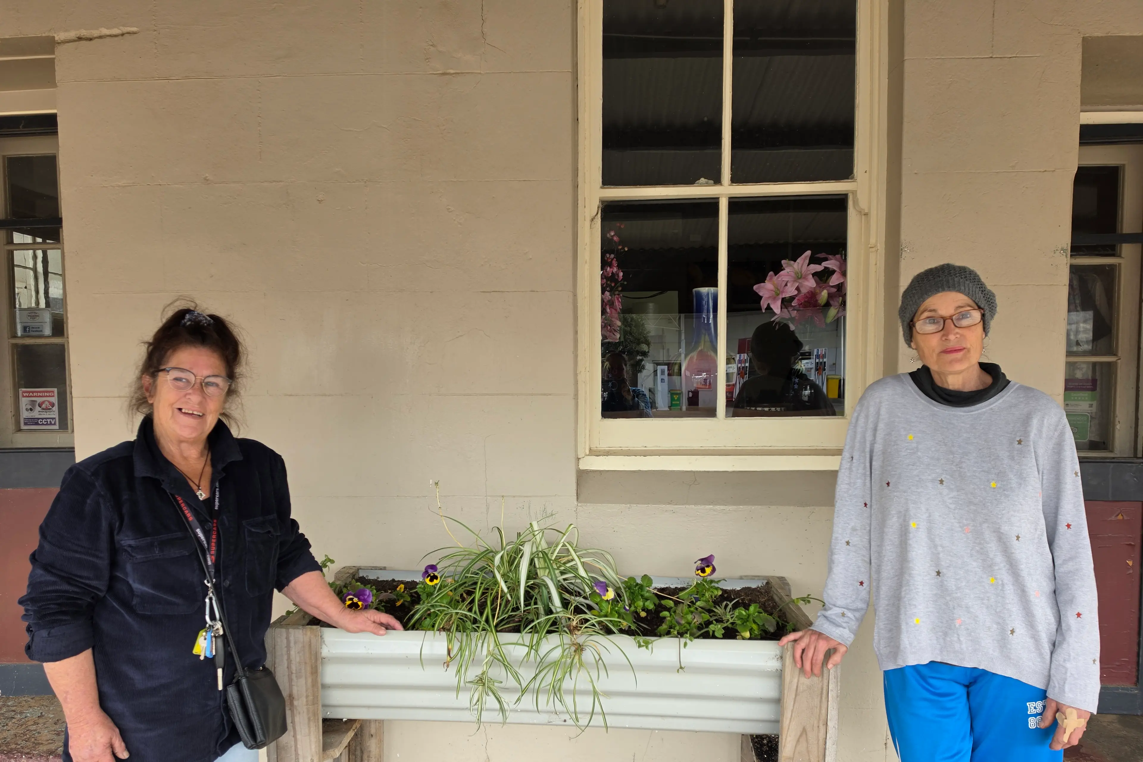<p>Op-shop project manager, Jill Barrett with Community Cat Care founder, Chere Michael. </p>\\n