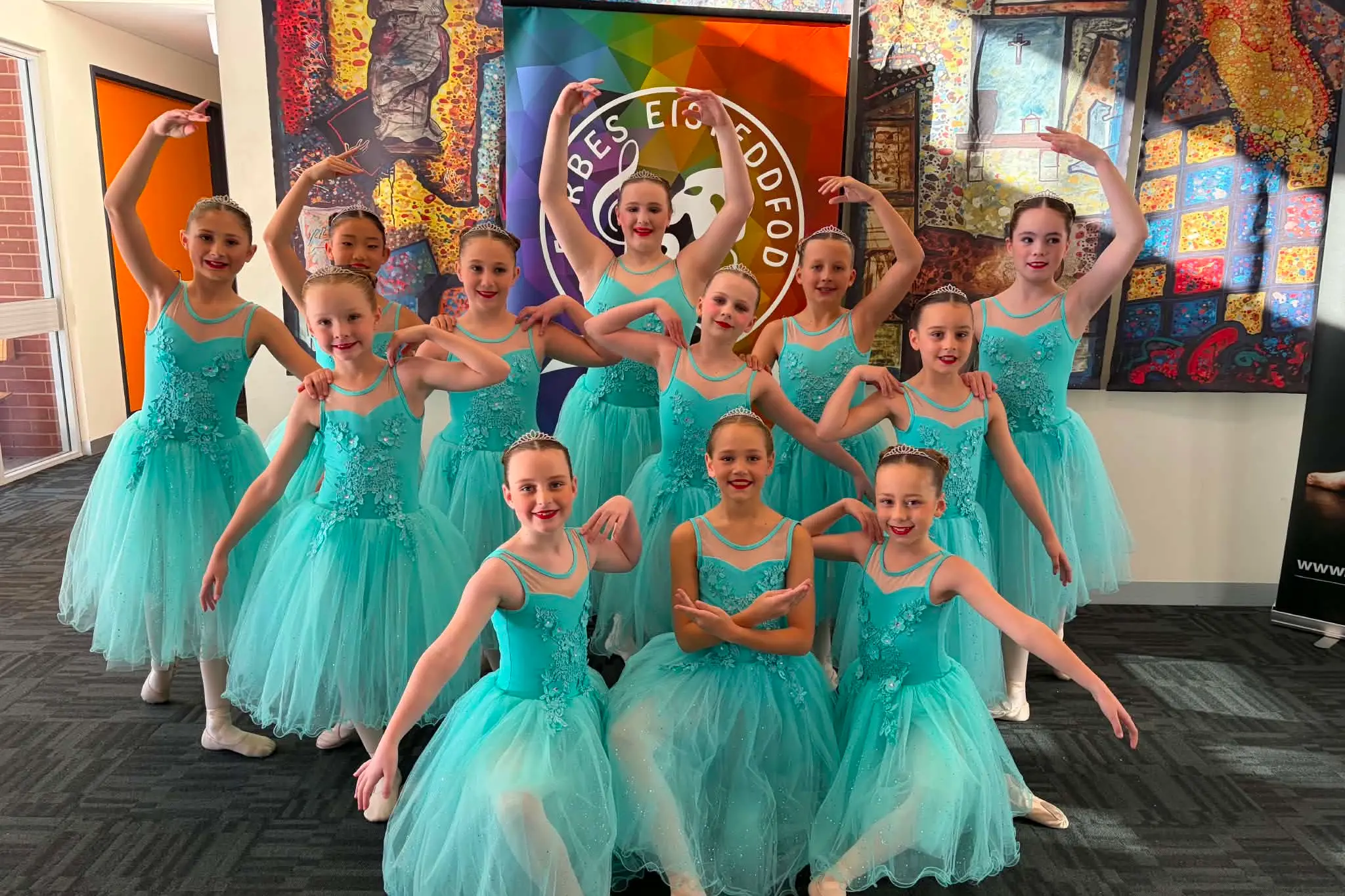 <p>Cowra Dance Factory Under 12s Showgroup before their ballet.</p>\\n