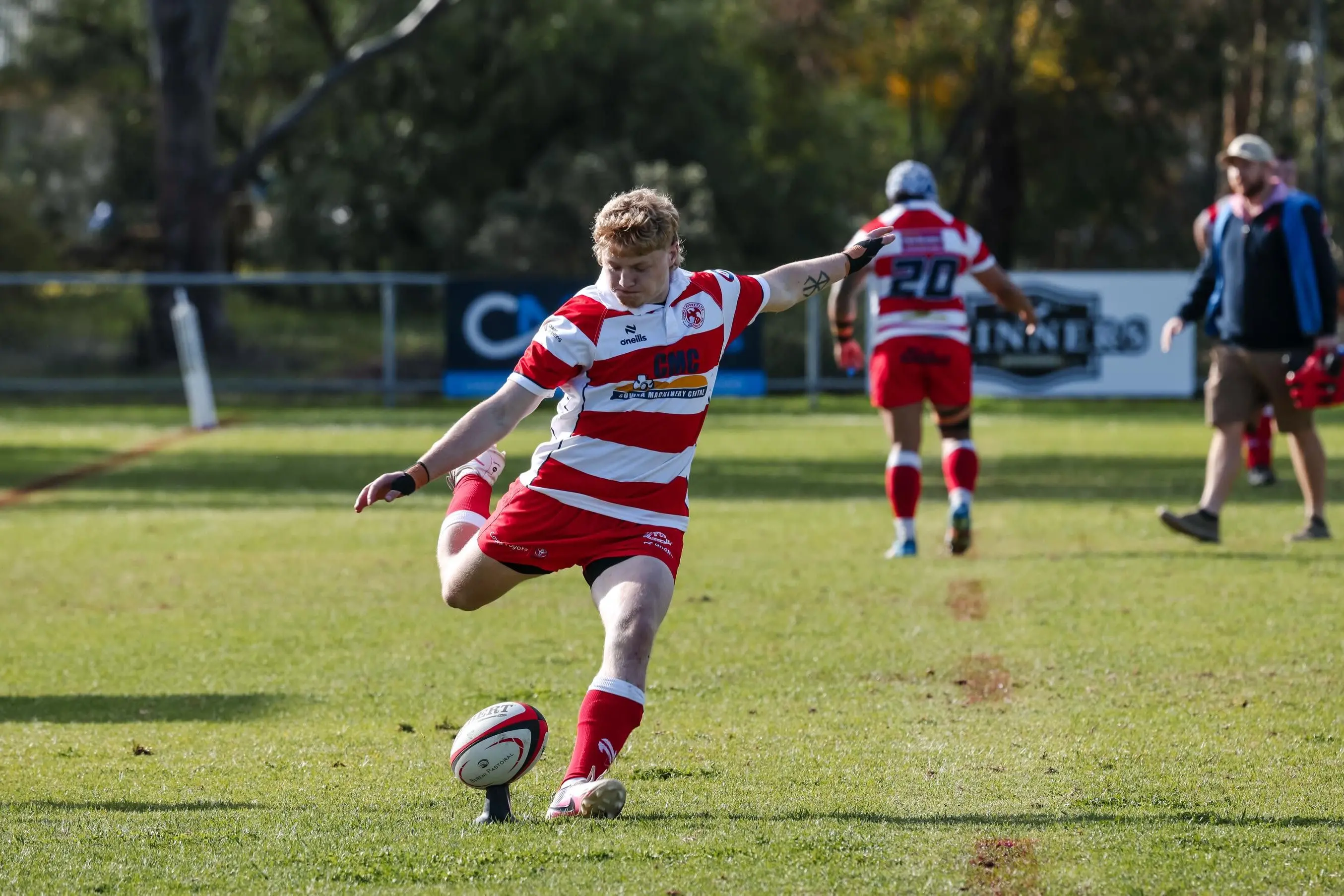 <p>Chris Gillen was successful in multiple conversions in last weeks game against Orange City Lions.</p>\\n
