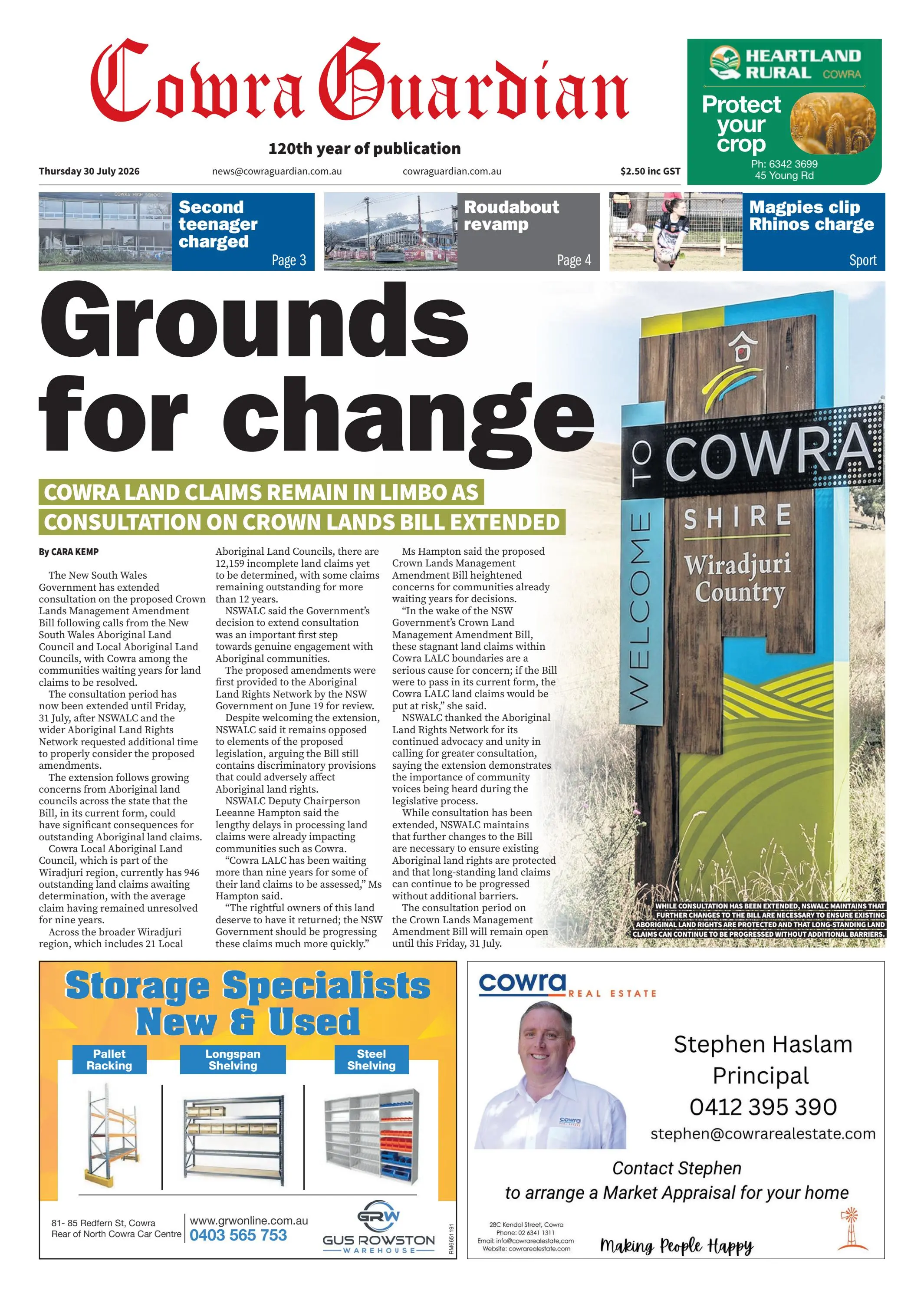 Cowra Guardian, Thursday 30 July 2026