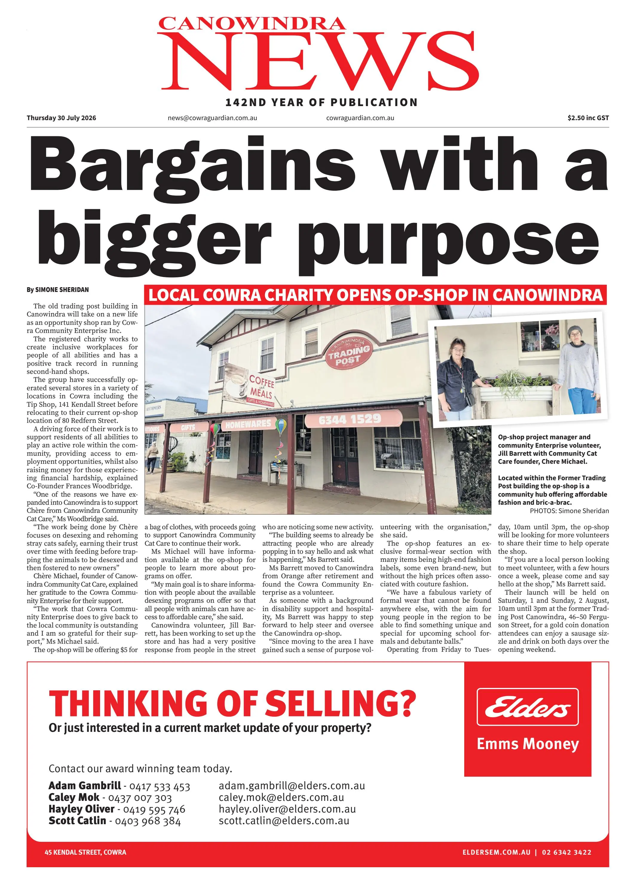 Canowindra News, Thursday 30 July 2026