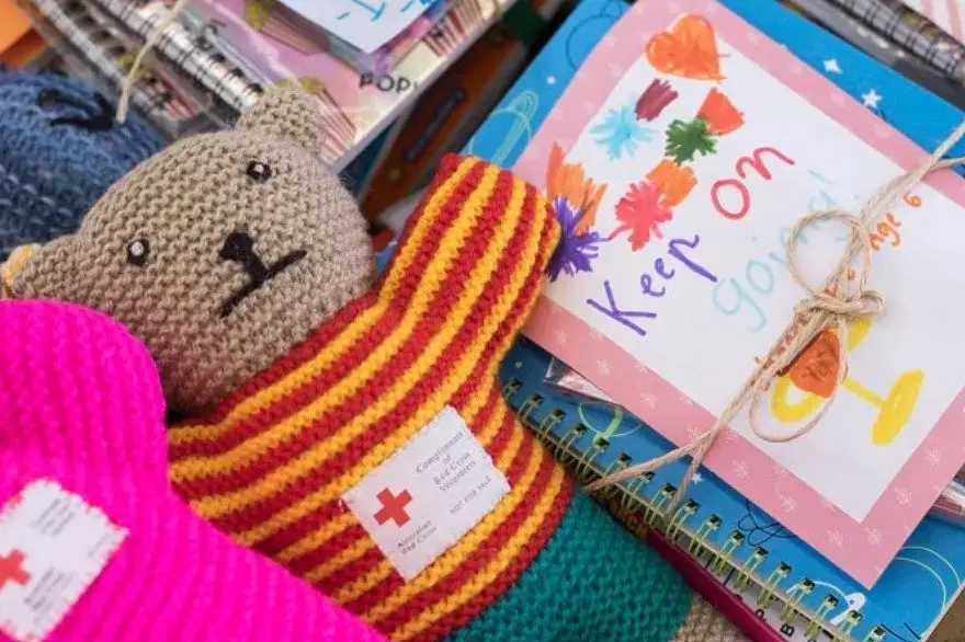 <p>Trauma Teddies are sent the world over in times of crisis to give a little comfort to those affected by disaster and conflict. Photo: Red Cross</p>\\n