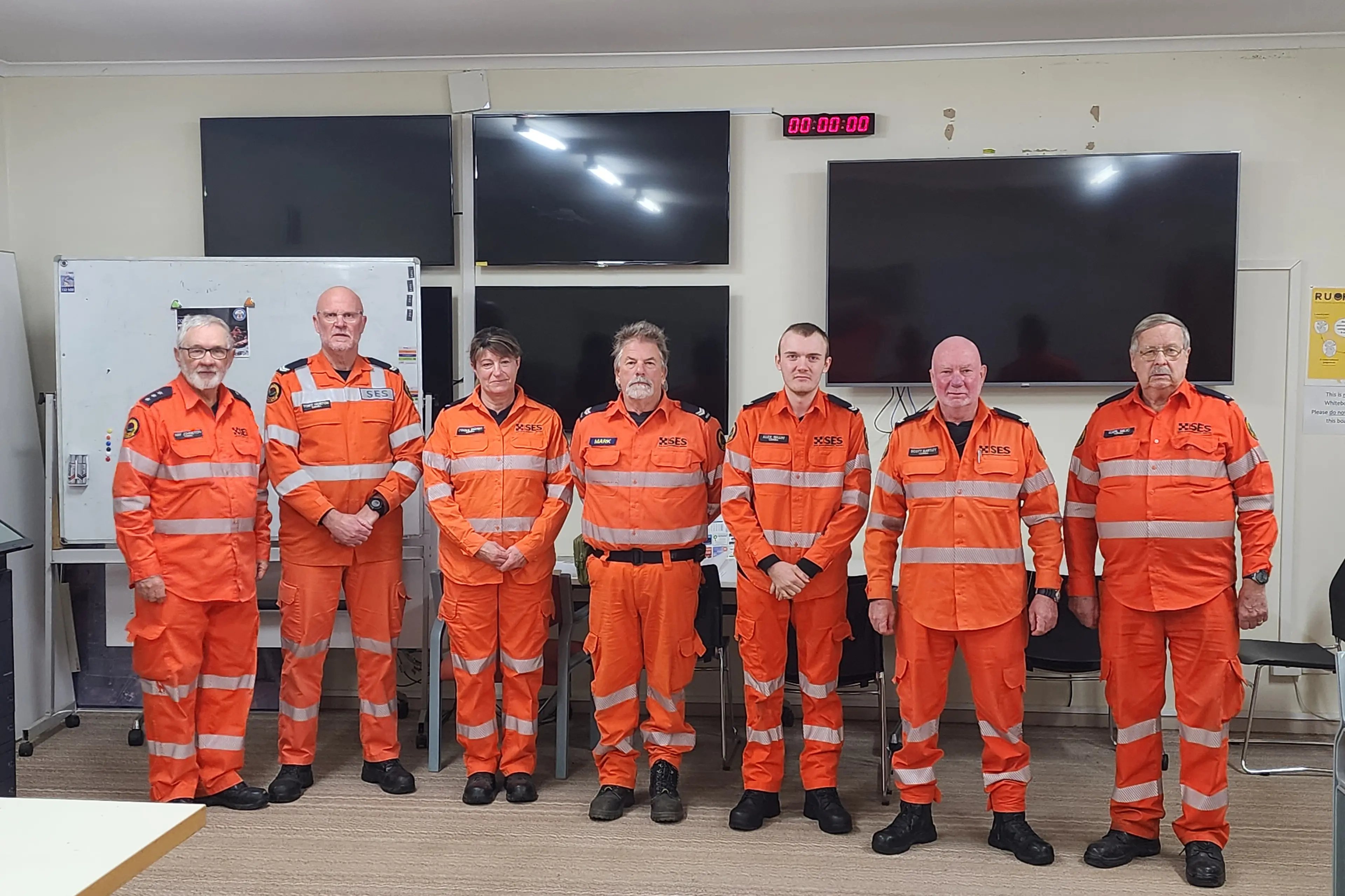 <p>Five of the six recipients and Ray Johnston and Karl Milic assisting in the presentation.</p>\\n