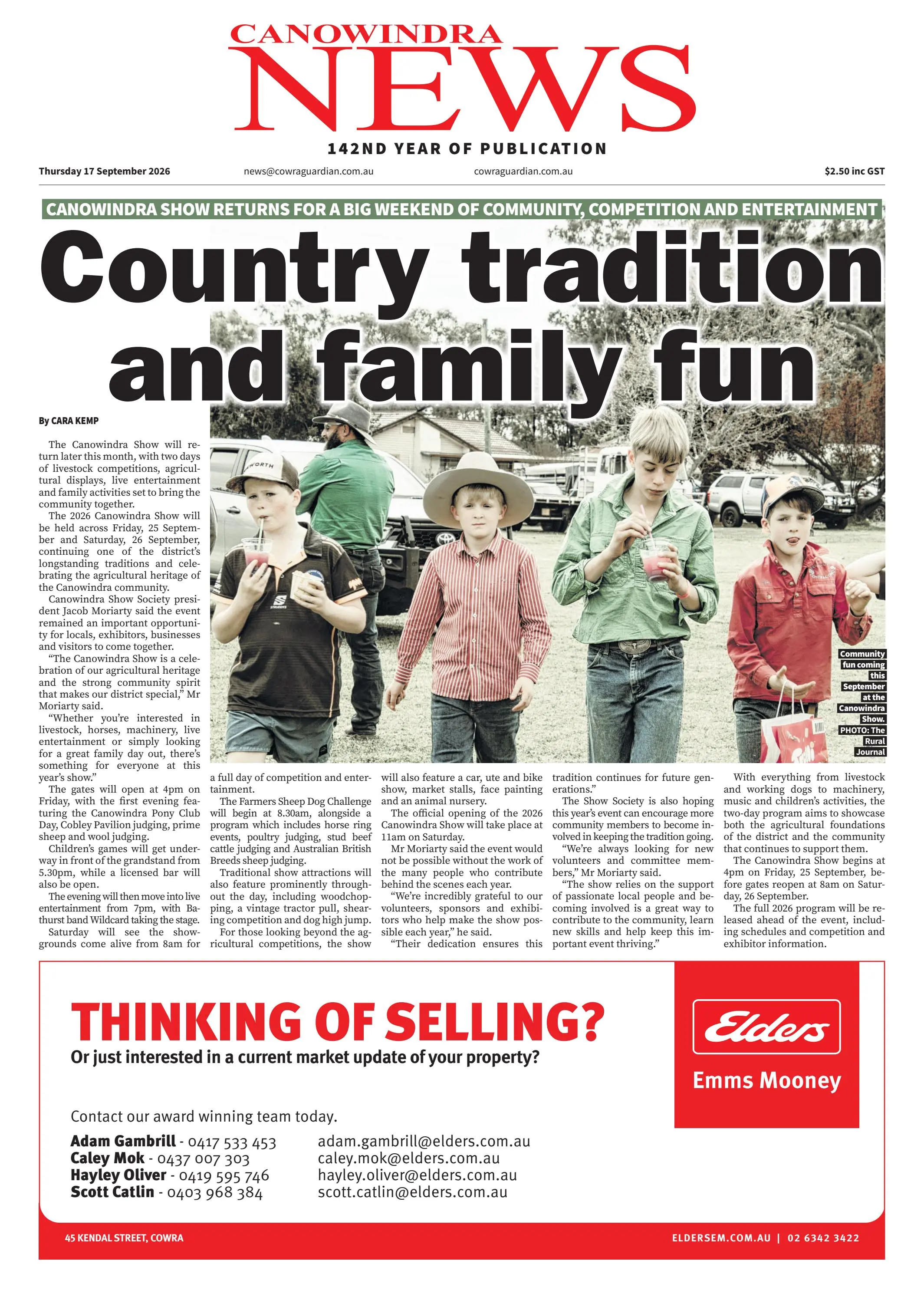 Canowindra News, Thursday, 17 September, 2026