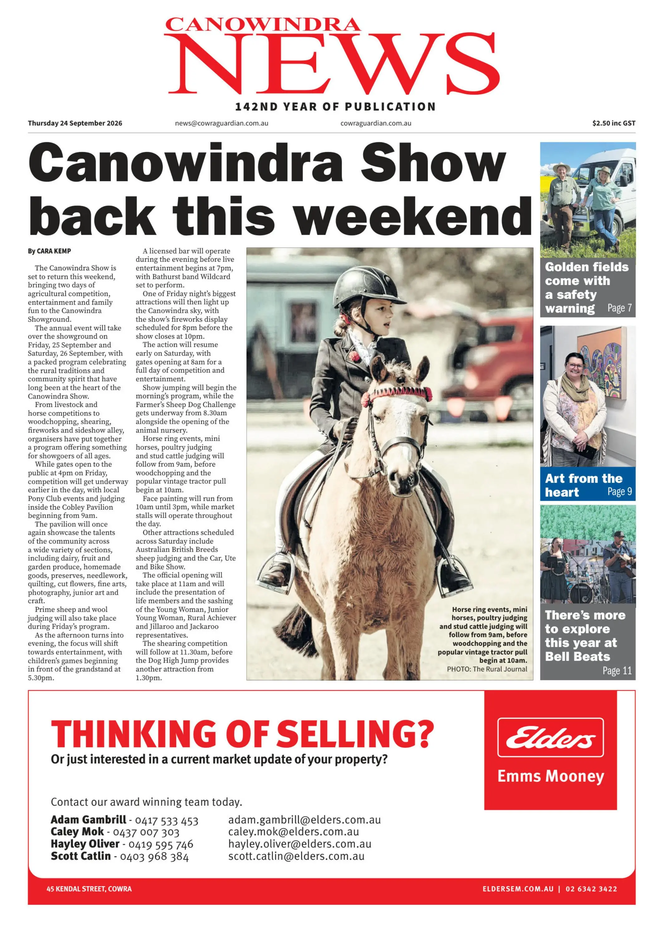 Canowindra News, Thursday, 24 September, 2026