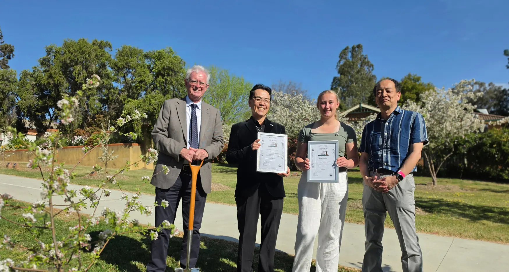 Cowra marks milestone with planting of 999th cherry blossom tree