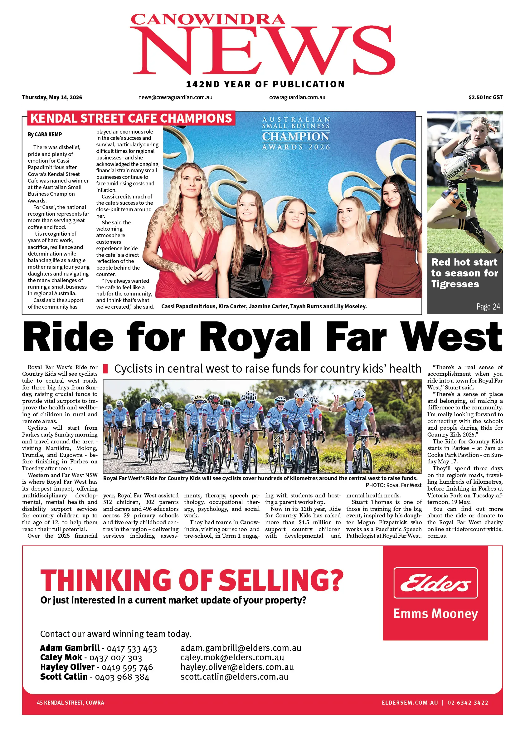 Canowindra News, Thursday, May 14, 2026