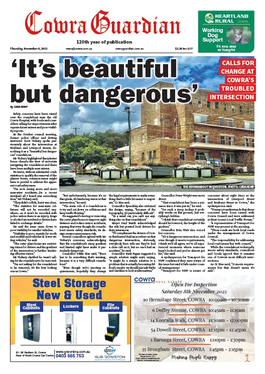 Cowra Guardian, Thursday, November 6, 2025
