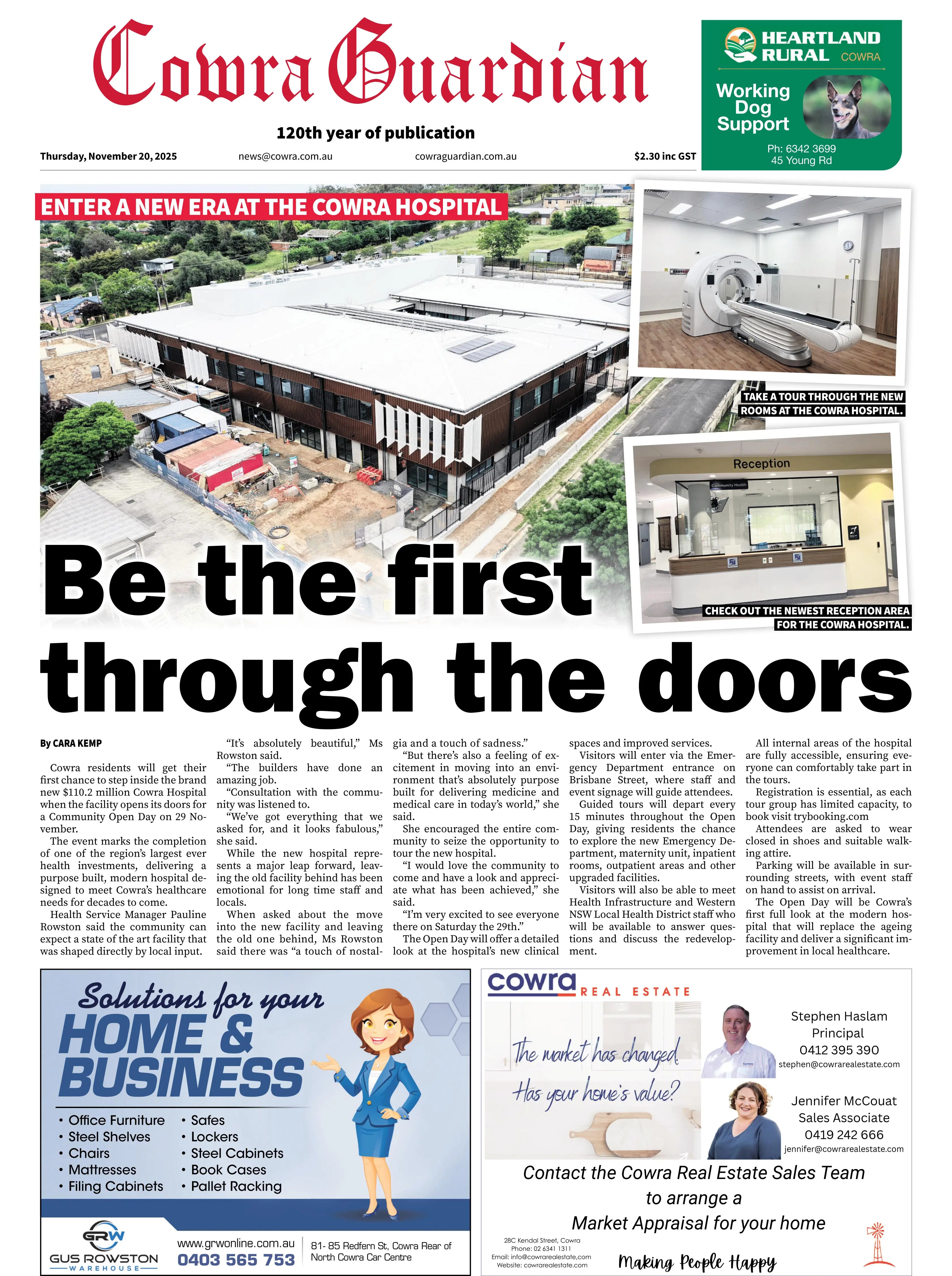 Cowra Guardian, Thursday, November 20, 2025
