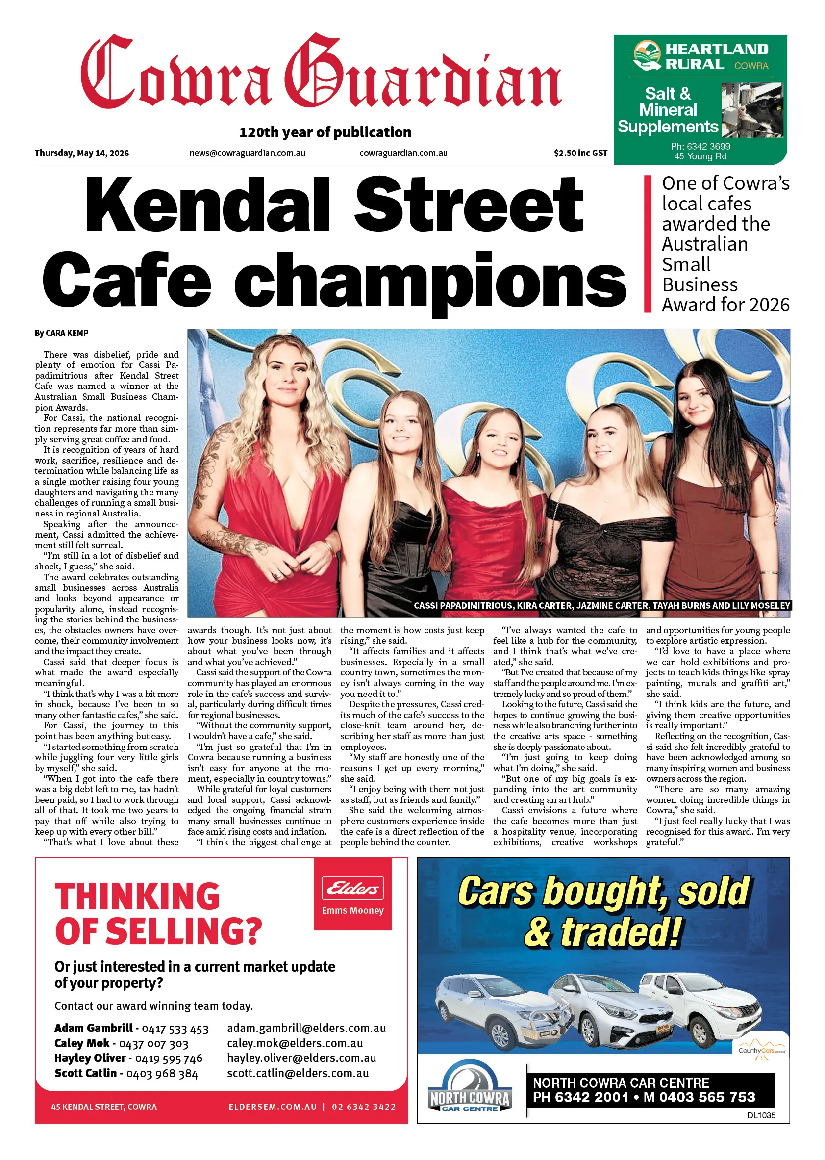 Cowra Guardian, Thursday, May 14, 2026