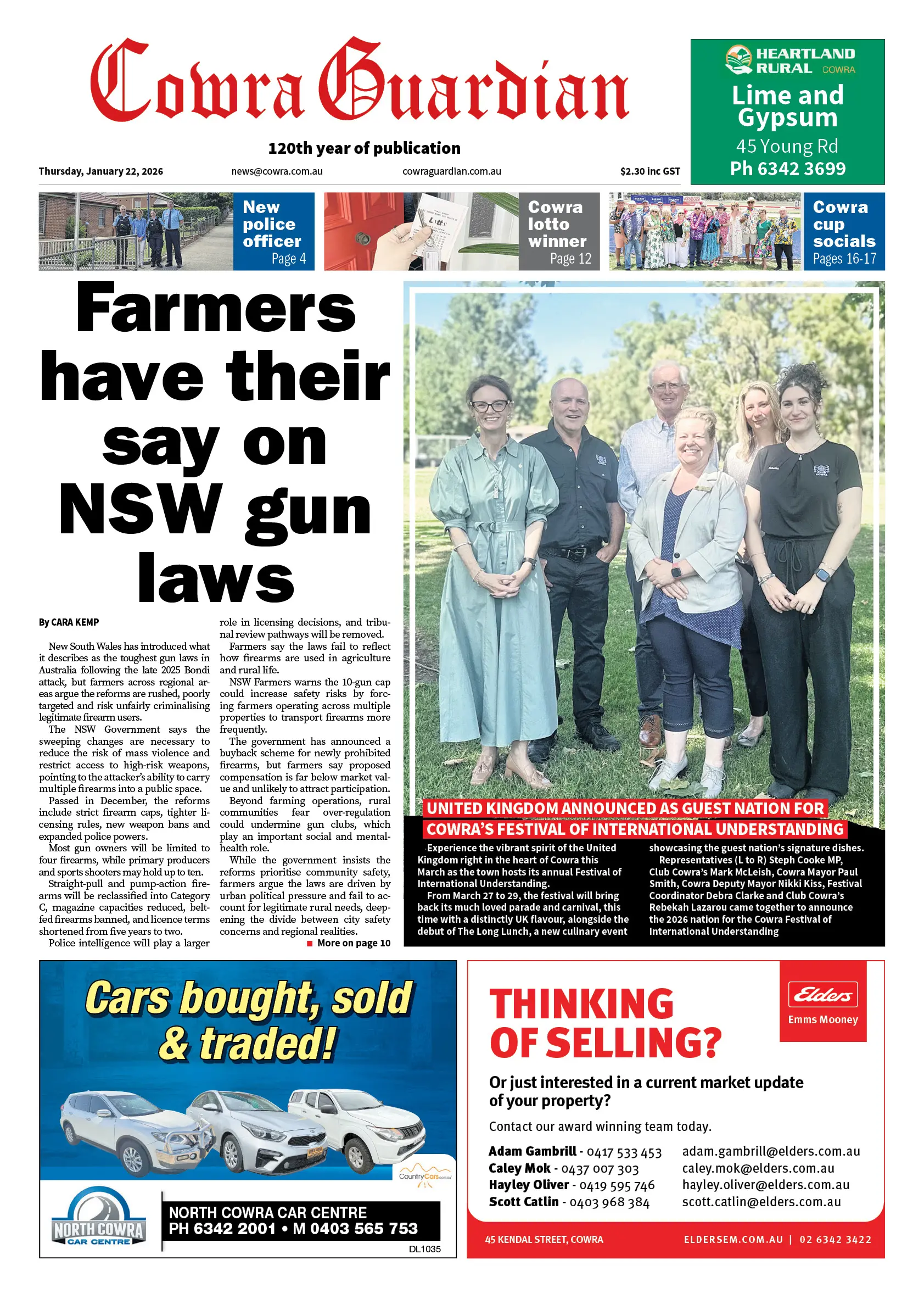 Cowra Guardian, Thursday, January 22, 2026