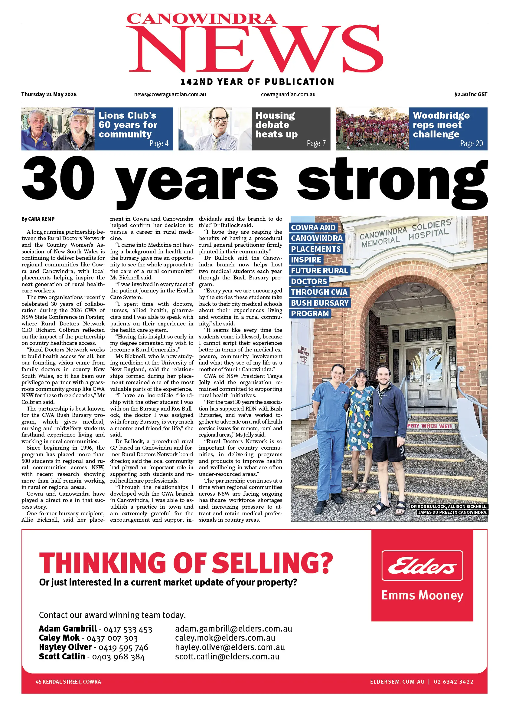 Canowindra News, Thursday 21 May 2026