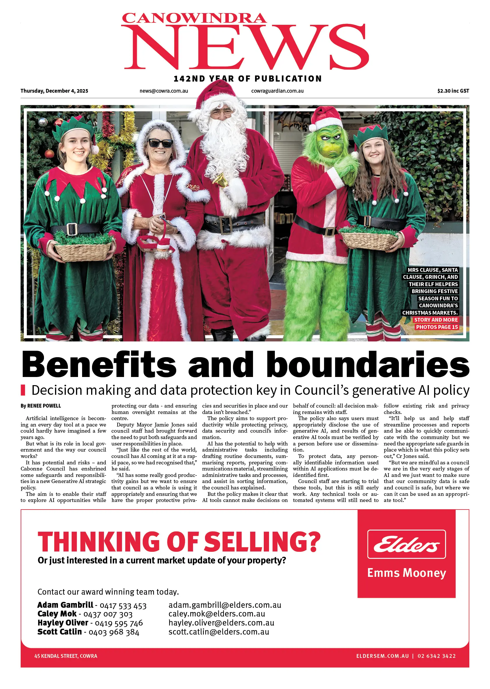 Canowindra News, Thursday, December 4, 2025