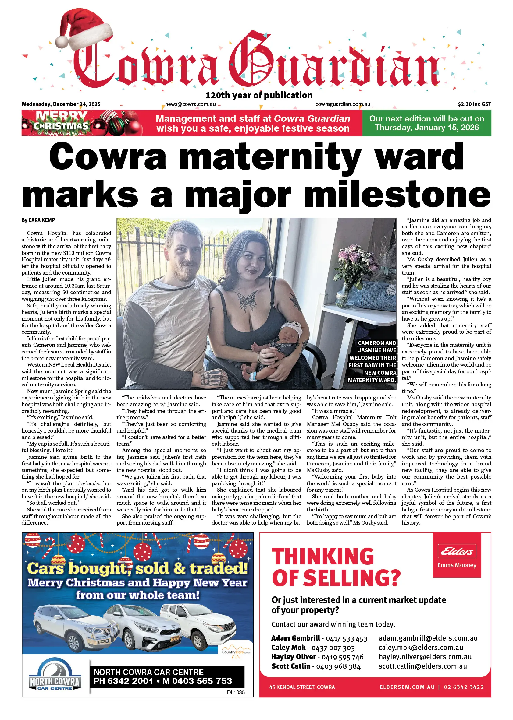 Cowra Guardian, Wednesday, December 24, 2025