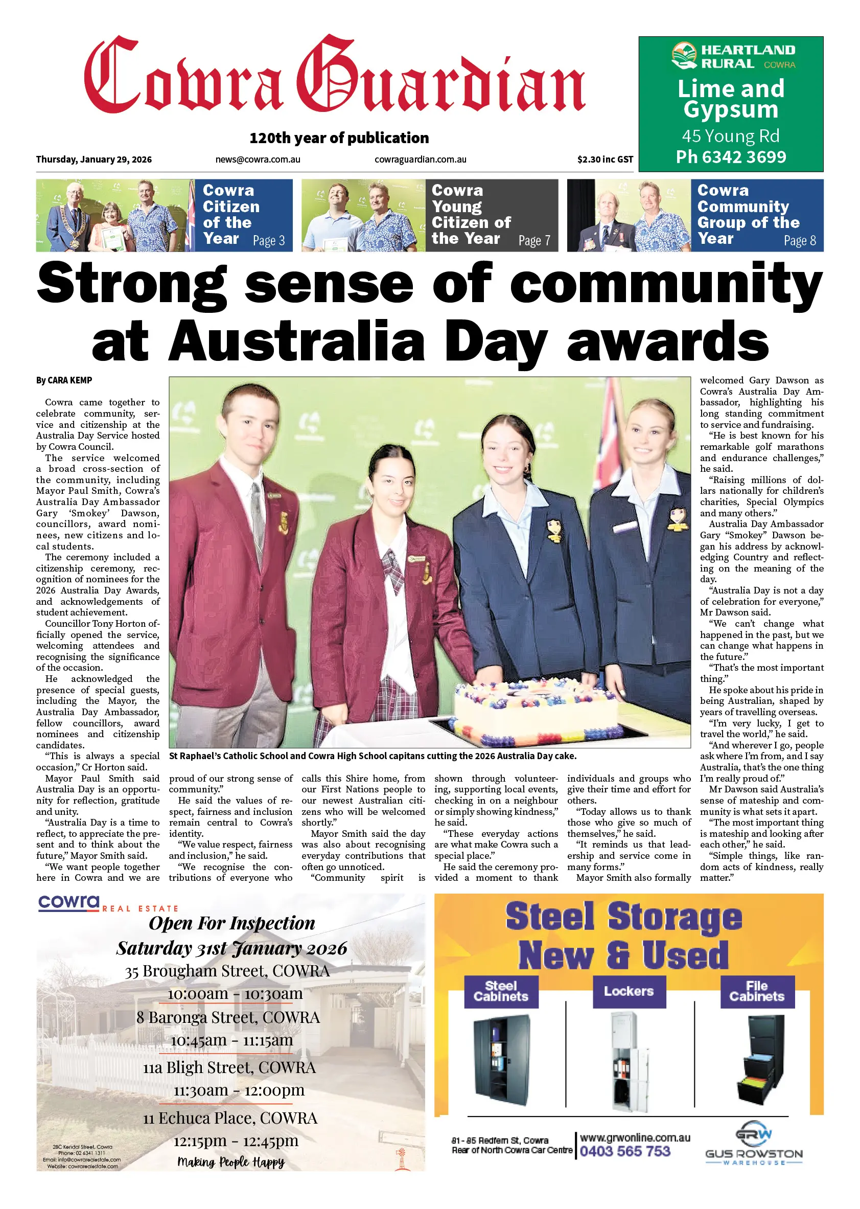 Cowra Guardian, Thursday, January 29, 2026