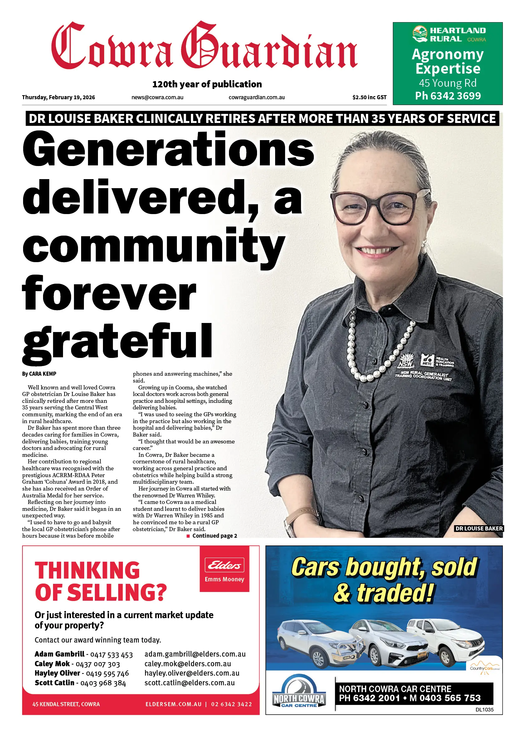 Cowra Guardian, Thursday, February 19, 2026
