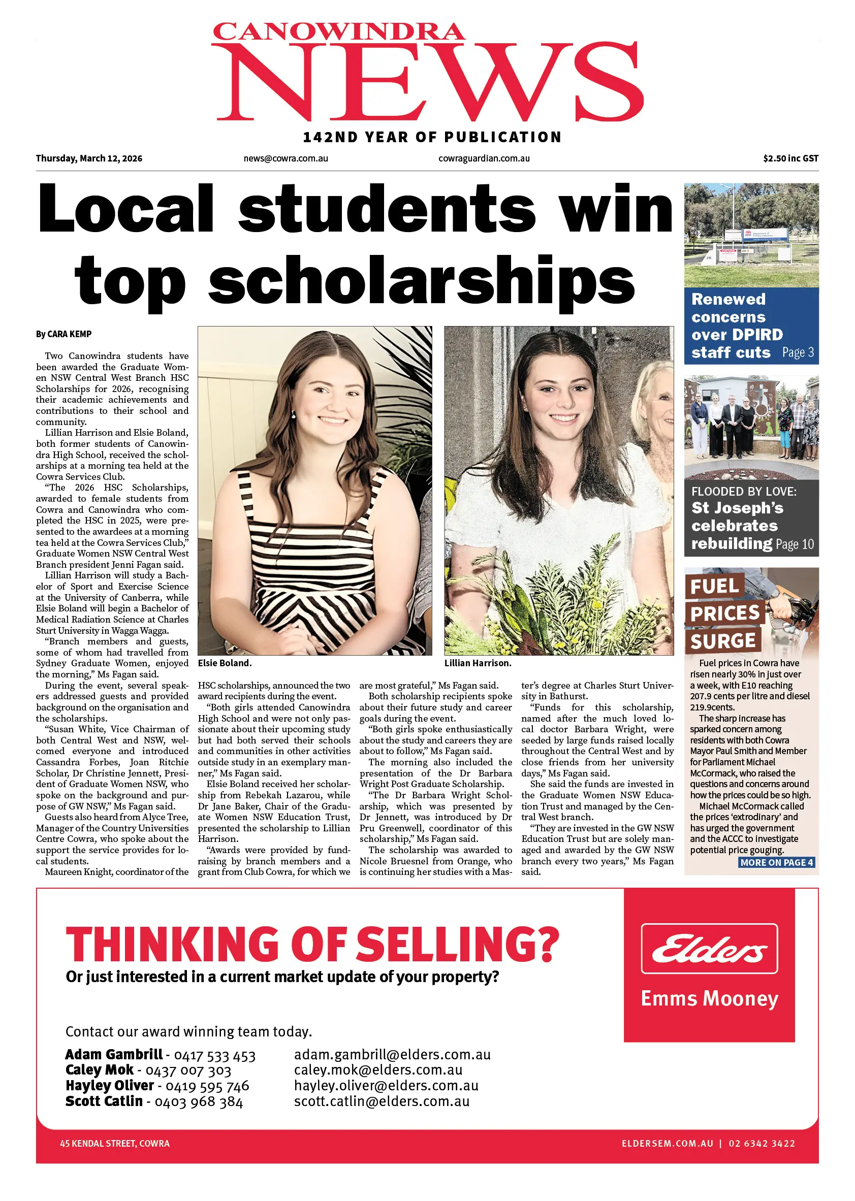 Canowindra News, Thursday, March 12, 2026