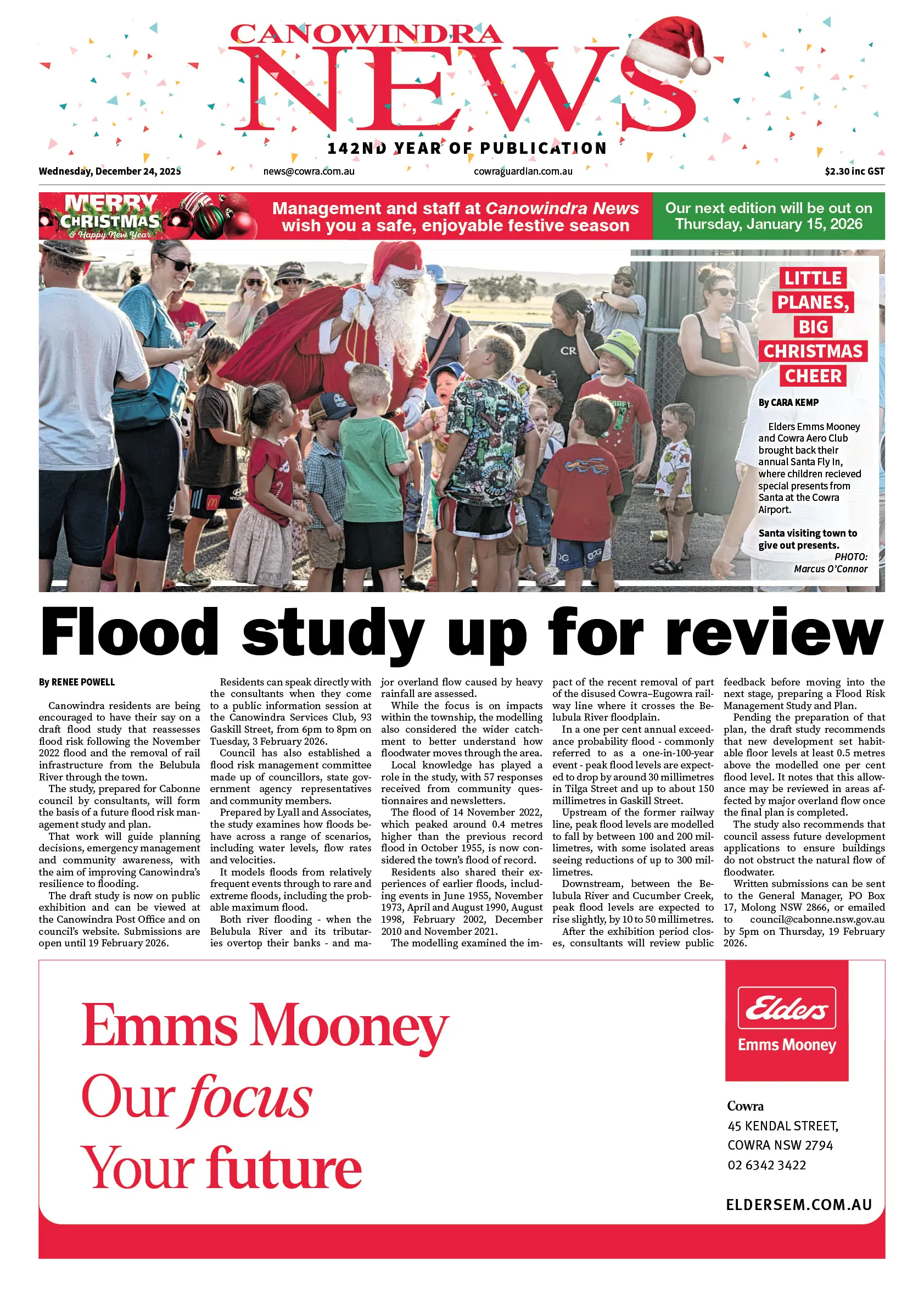 Canowindra News, Wednesday, December 24, 2025
