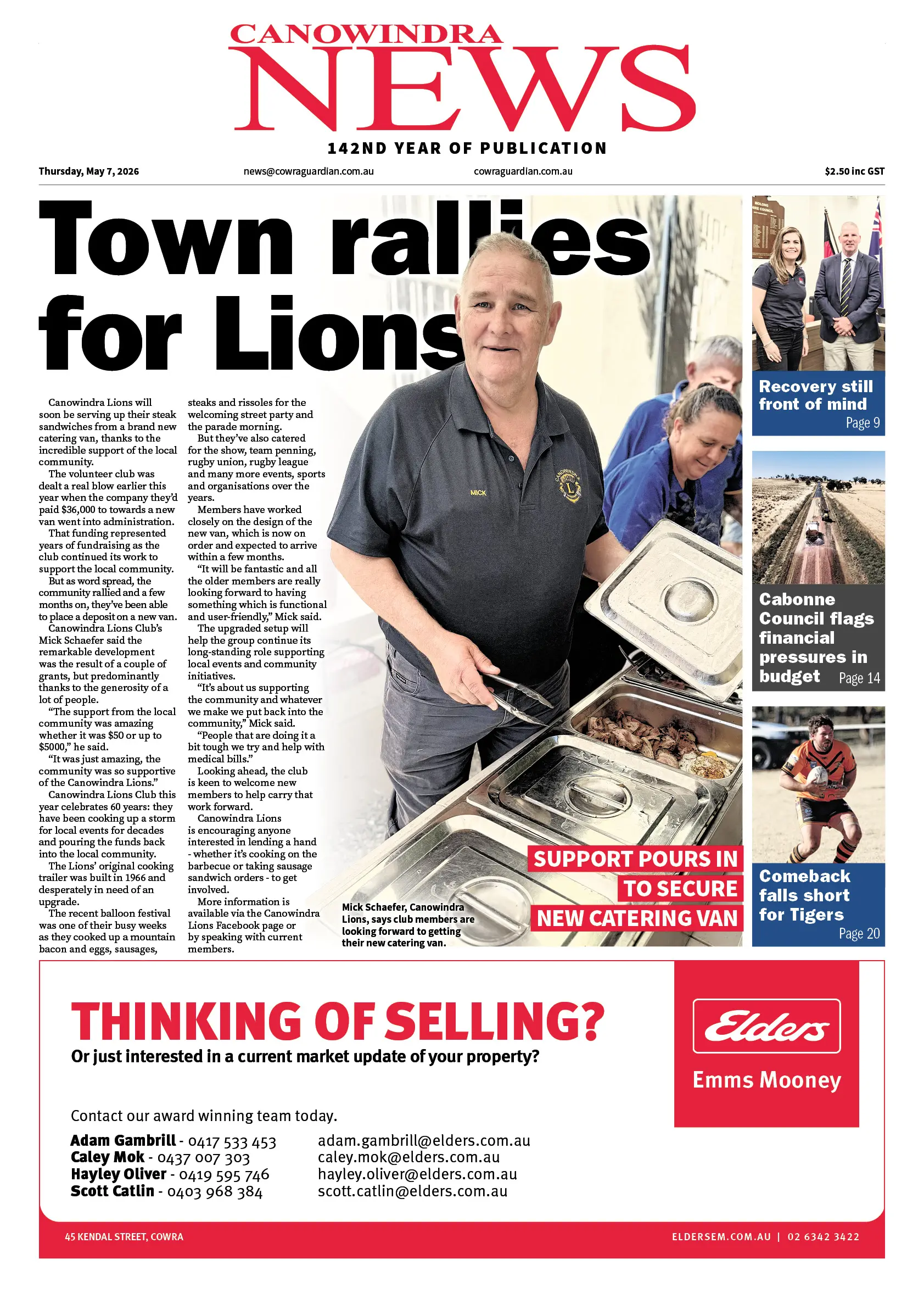 Canowindra News, Thursday, May 7, 2026