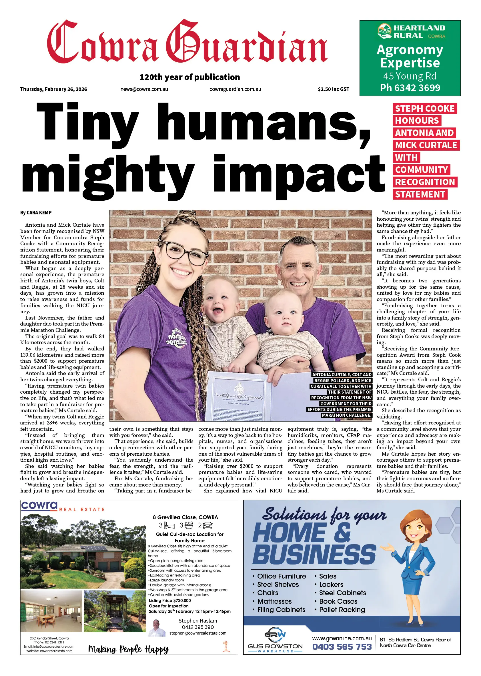 Cowra Guardian, Thursday, February 26, 2026