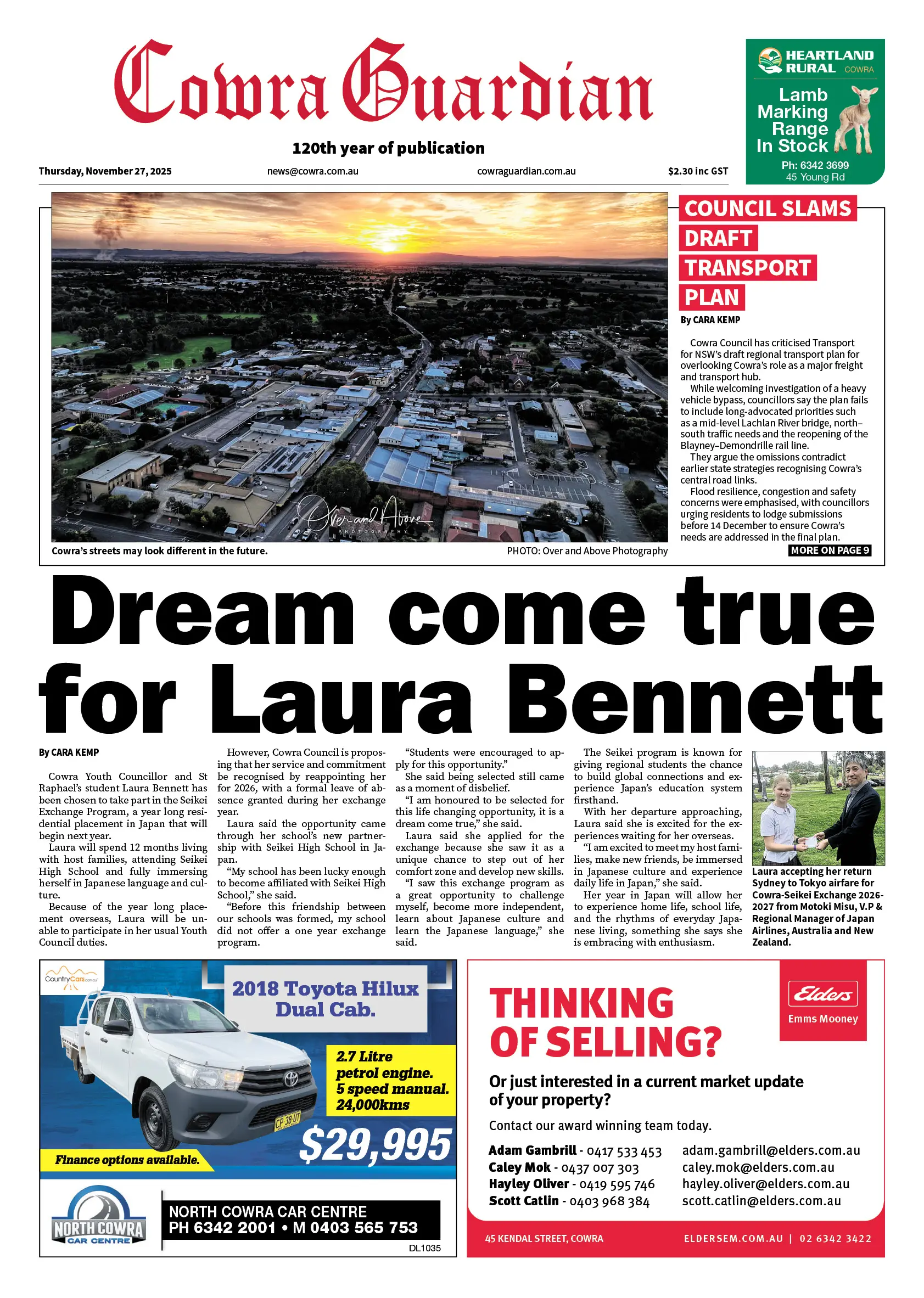 Cowra Guardian, Thursday, November 27, 2025